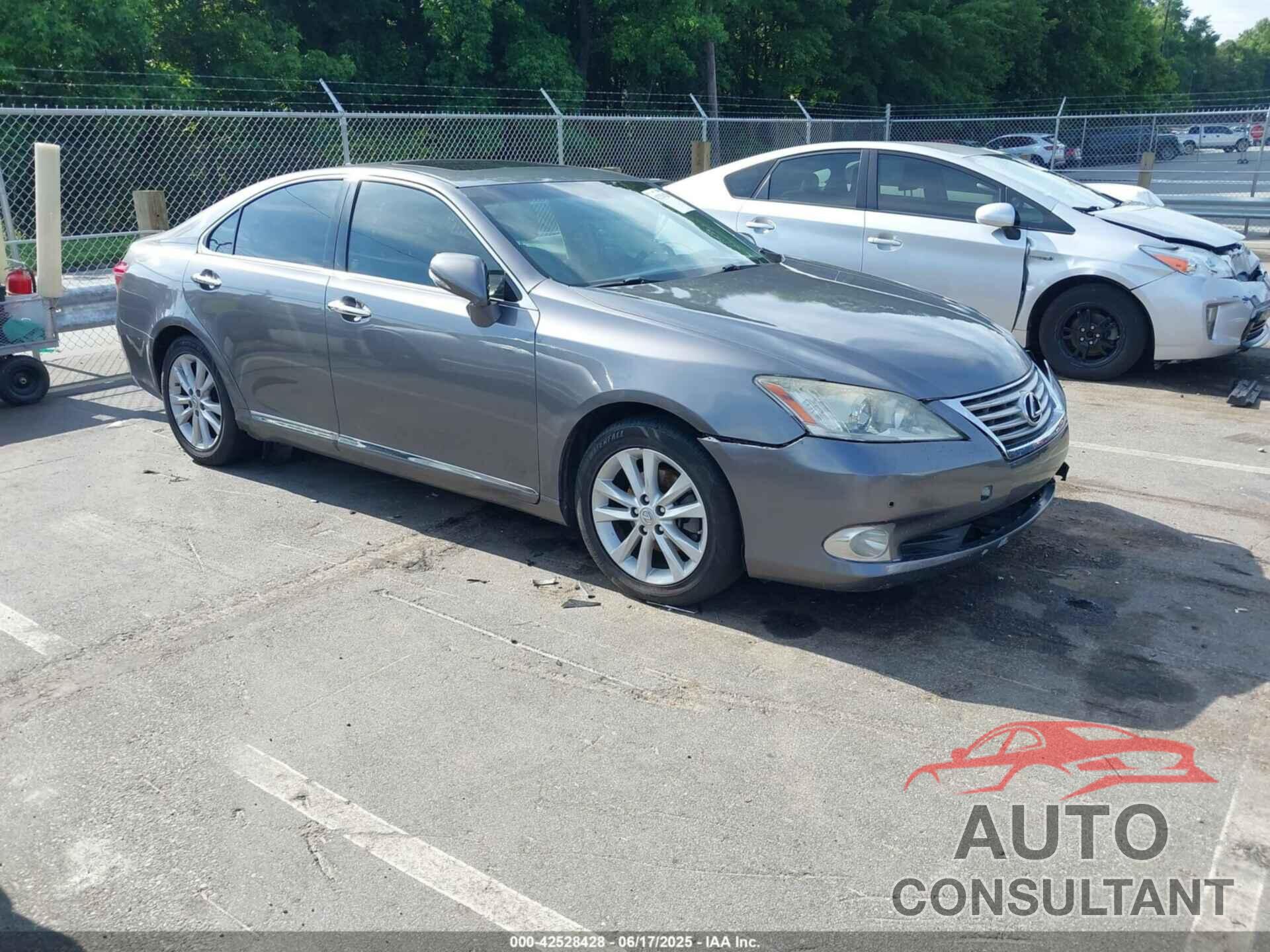 LEXUS ES 2012 - JTHBK1EG9C2484384
