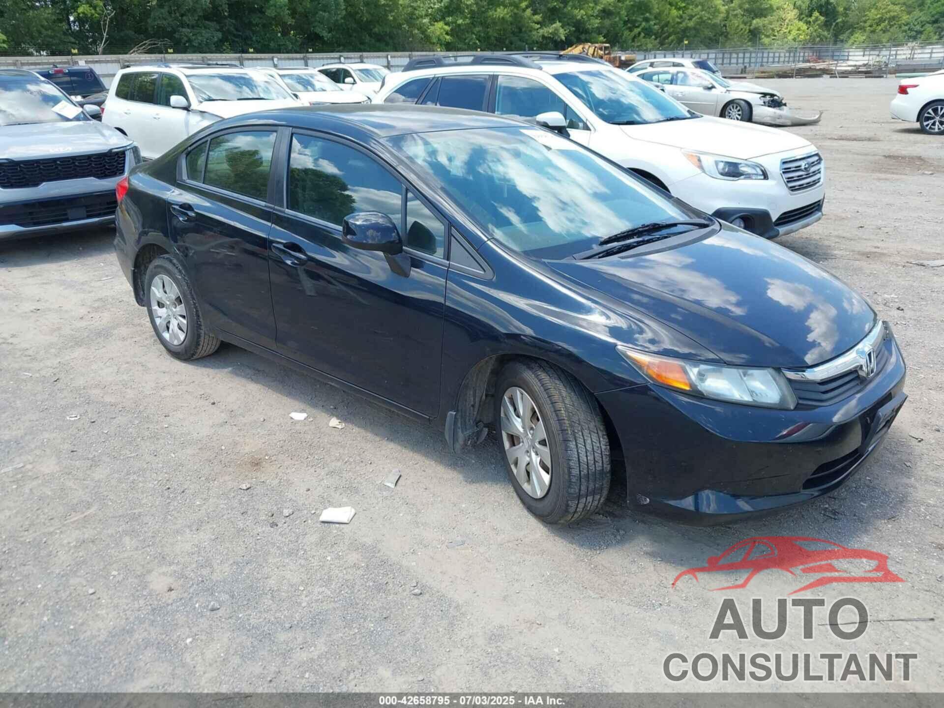 HONDA CIVIC 2012 - 19XFB2F57CE002021