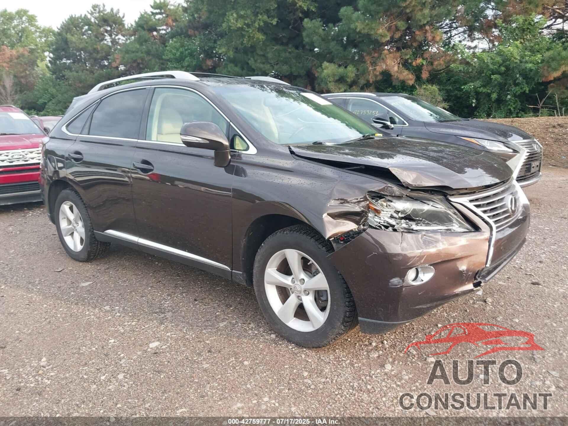 LEXUS RX 350 2013 - 2T2BK1BA4DC159321