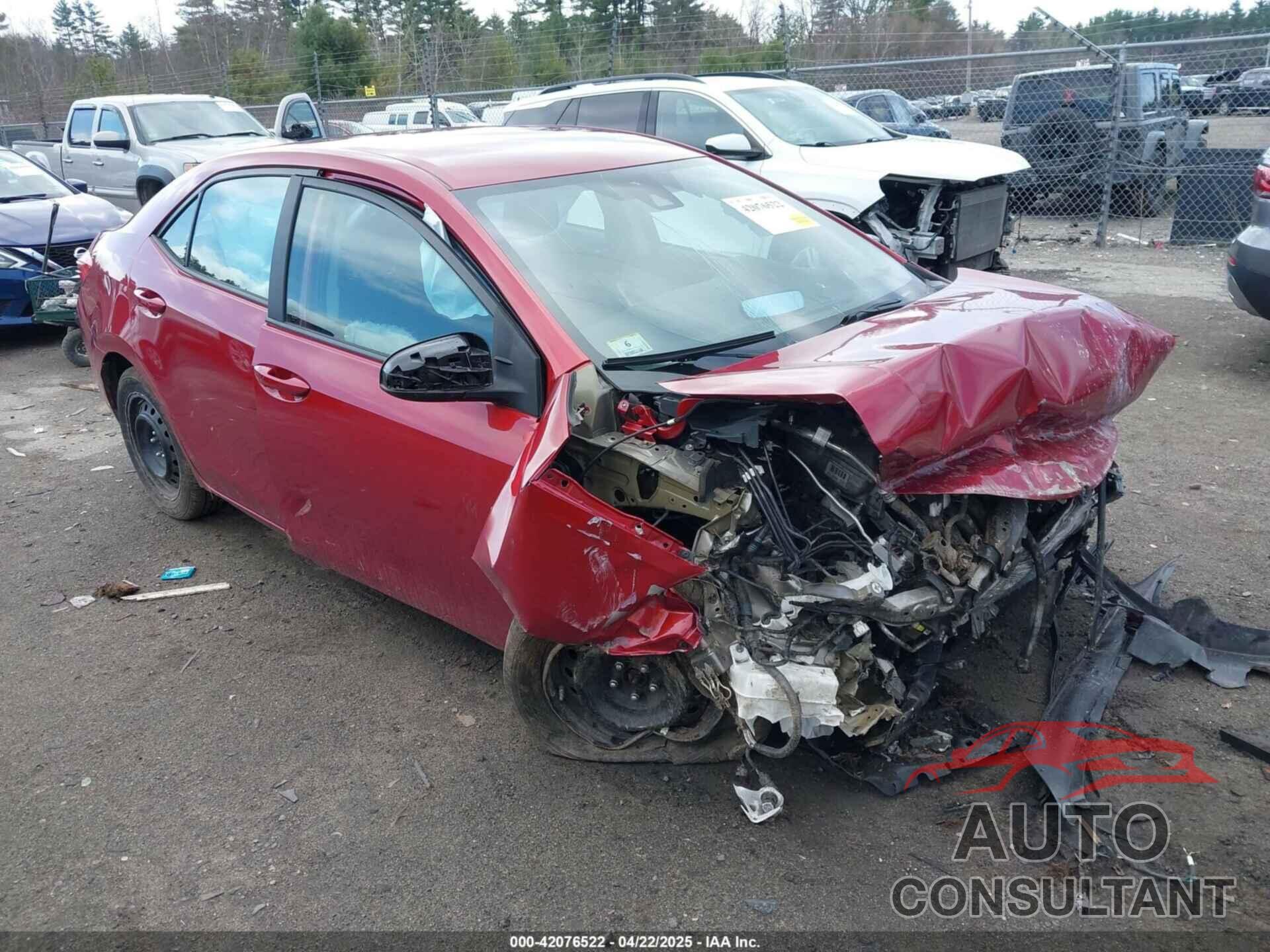 TOYOTA COROLLA 2018 - 2T1BURHEXJC991572