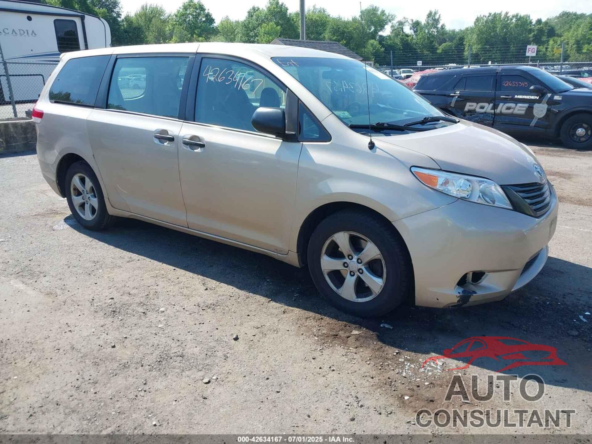 TOYOTA SIENNA 2014 - 5TDZK3DC6ES497292