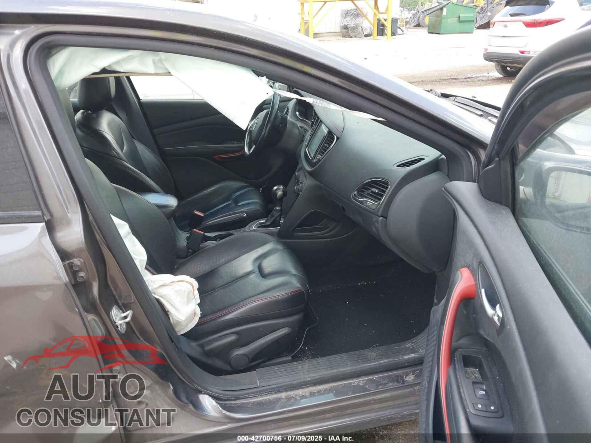 DODGE DART 2015 - 1C3CDFEB9FD119489