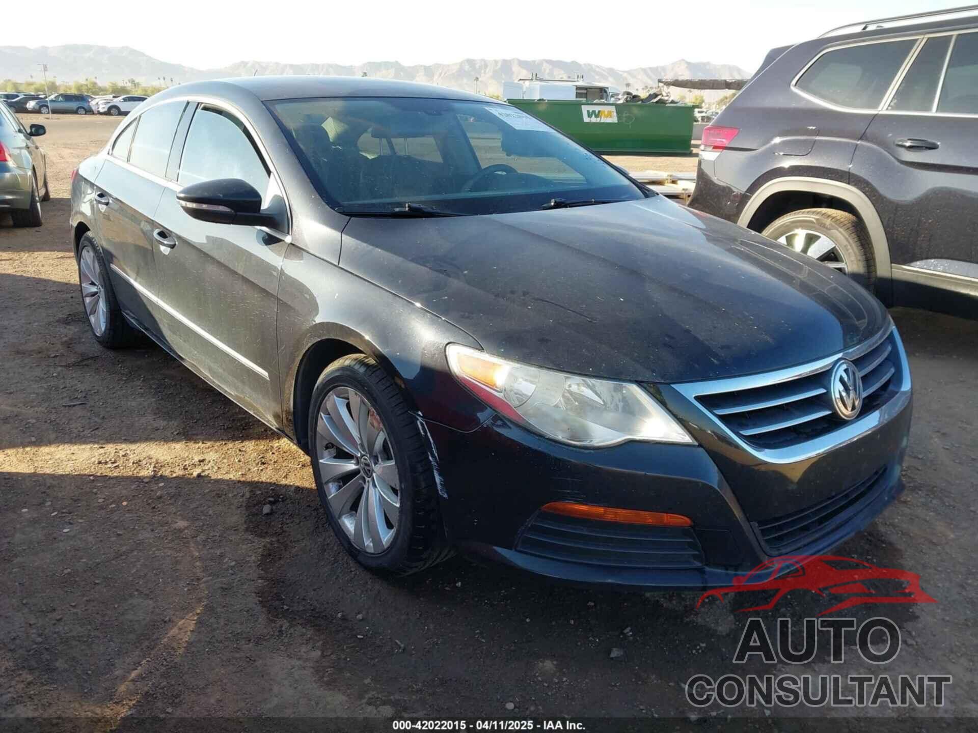 VOLKSWAGEN CC 2012 - WVWMP7AN6CE545188