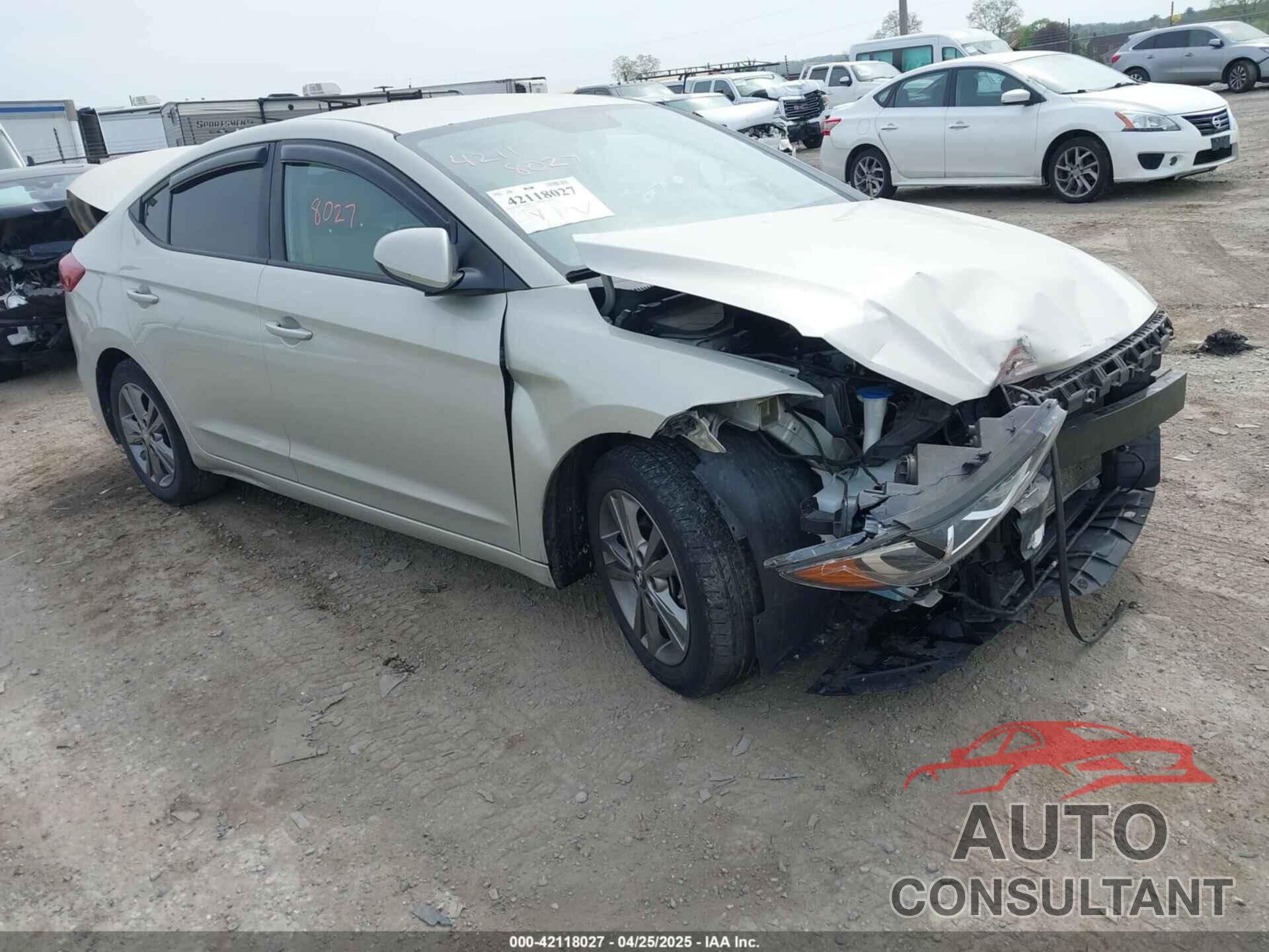 HYUNDAI ELANTRA 2017 - 5NPD84LF6HH074247