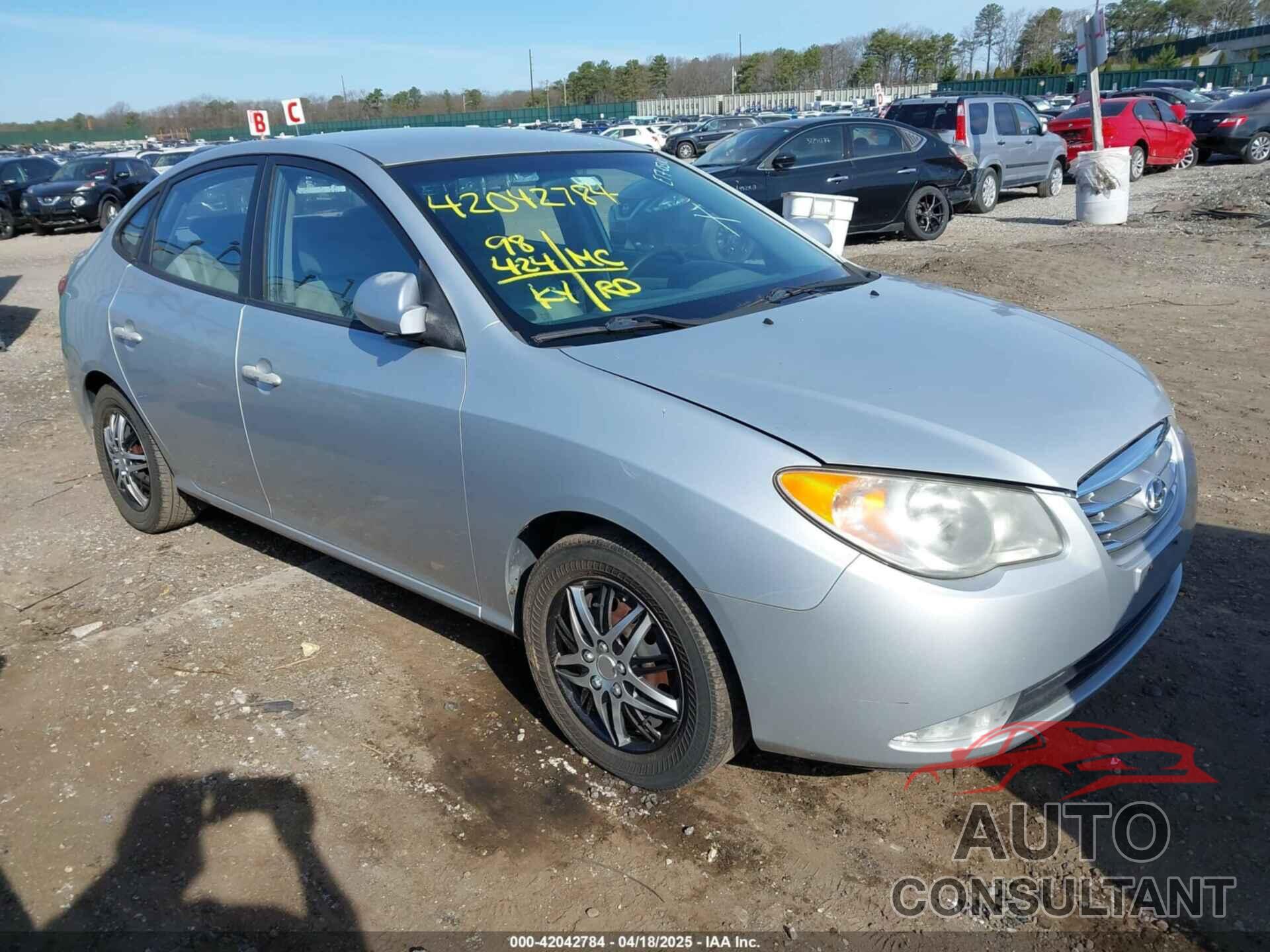 HYUNDAI ELANTRA 2010 - KMHDU4ADXAU143106