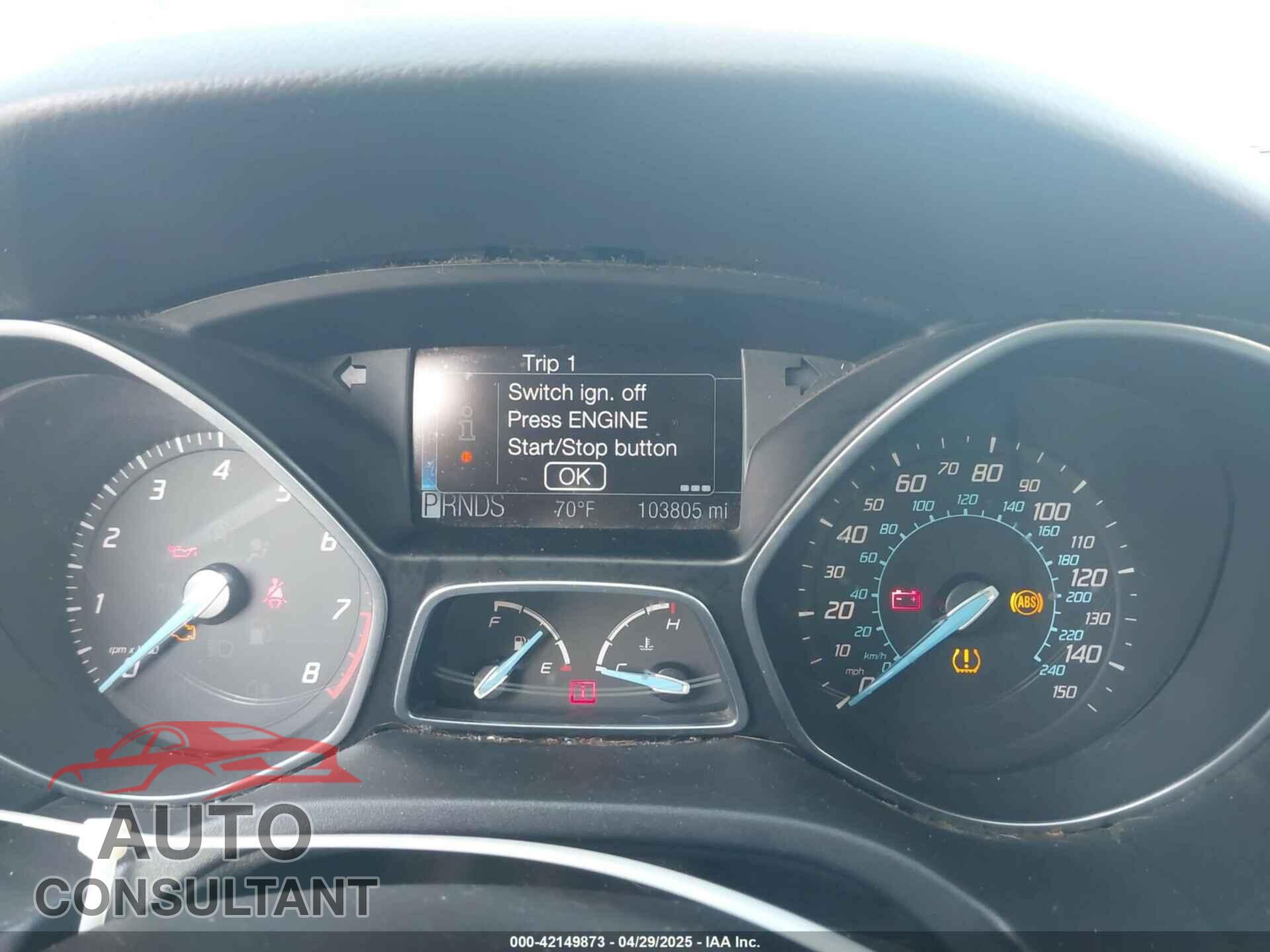FORD FOCUS 2012 - 1FAHP3N22CL200249