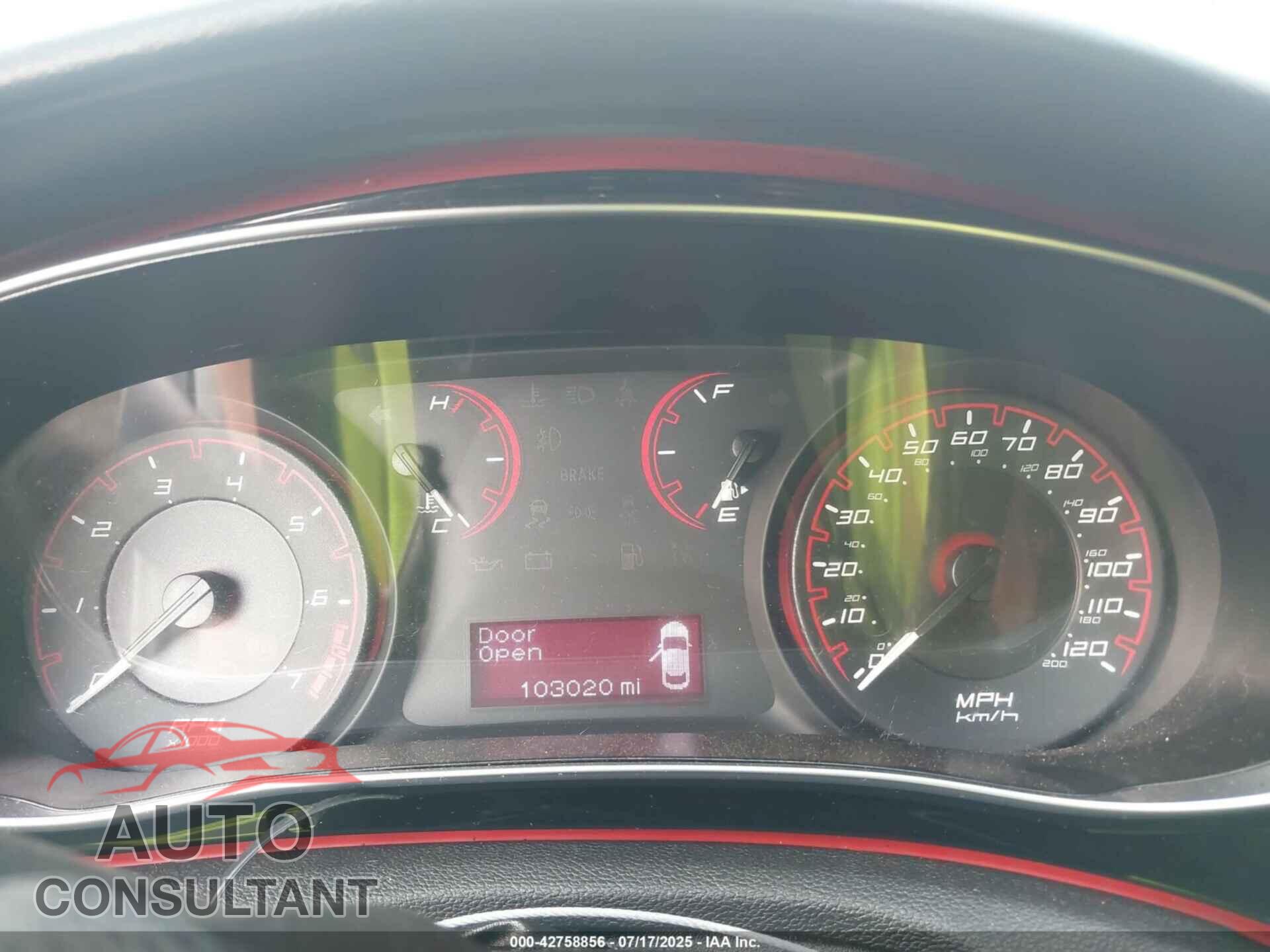 DODGE DART 2015 - 1C3CDFBB4FD391212