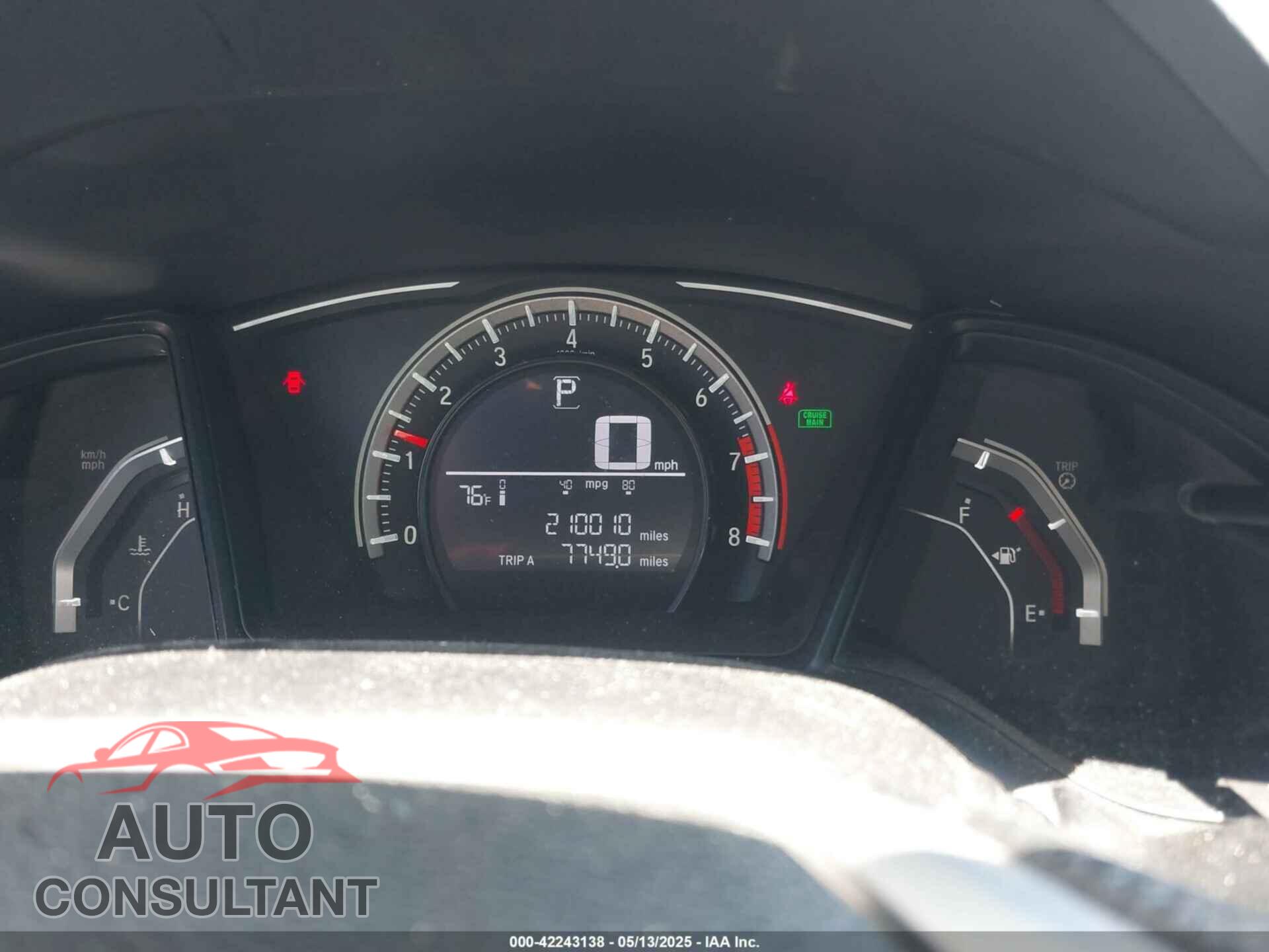HONDA CIVIC 2017 - 19XFC2F53HE044657