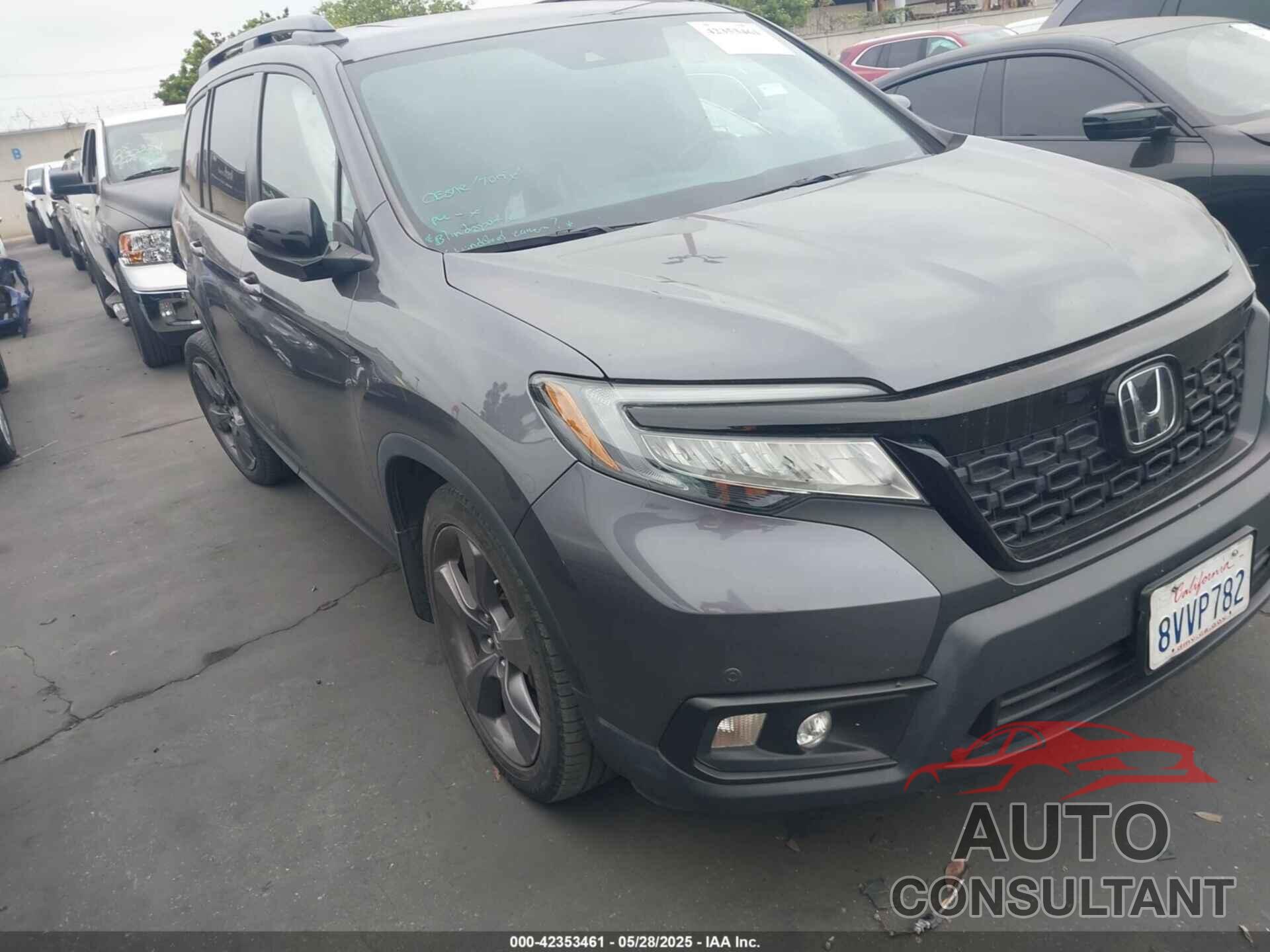 HONDA PASSPORT 2021 - 5FNYF7H95MB003660