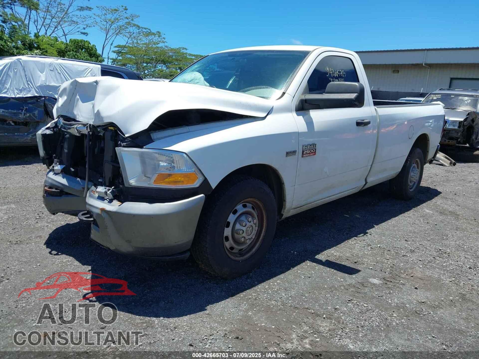 DODGE RAM 2500 2010 - 3D7LP2ET0AG128538