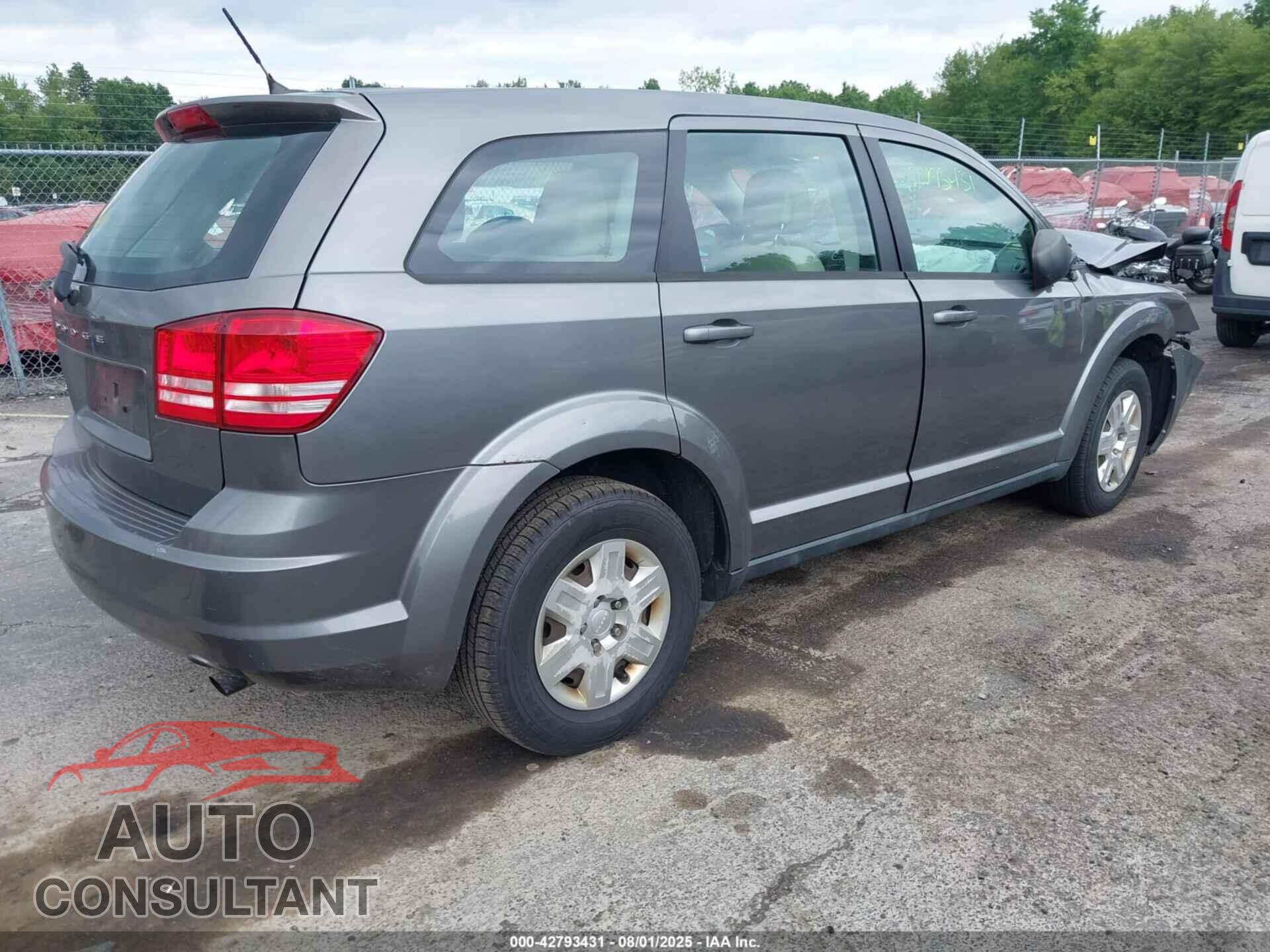 DODGE JOURNEY 2012 - 3C4PDCAB1CT204849