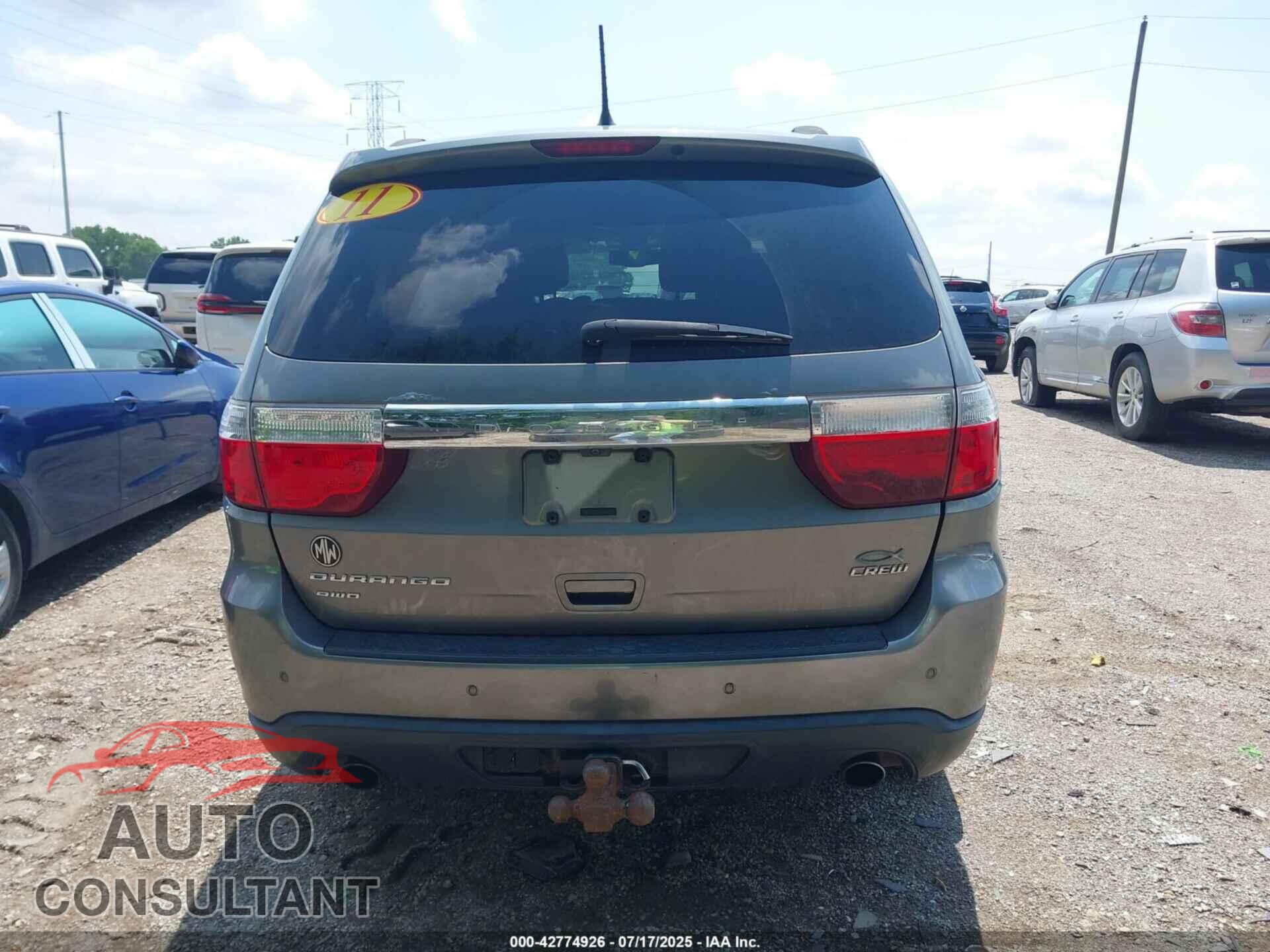 DODGE DURANGO 2011 - 1D4SE4GT6BC635133