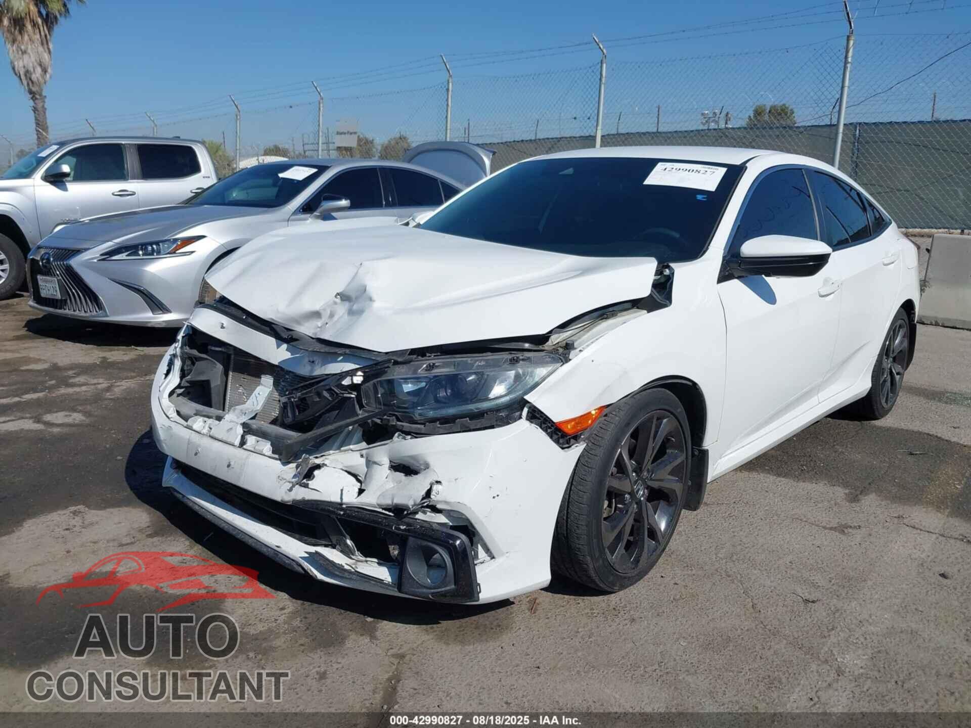 HONDA CIVIC 2019 - 2HGFC2F88KH569964