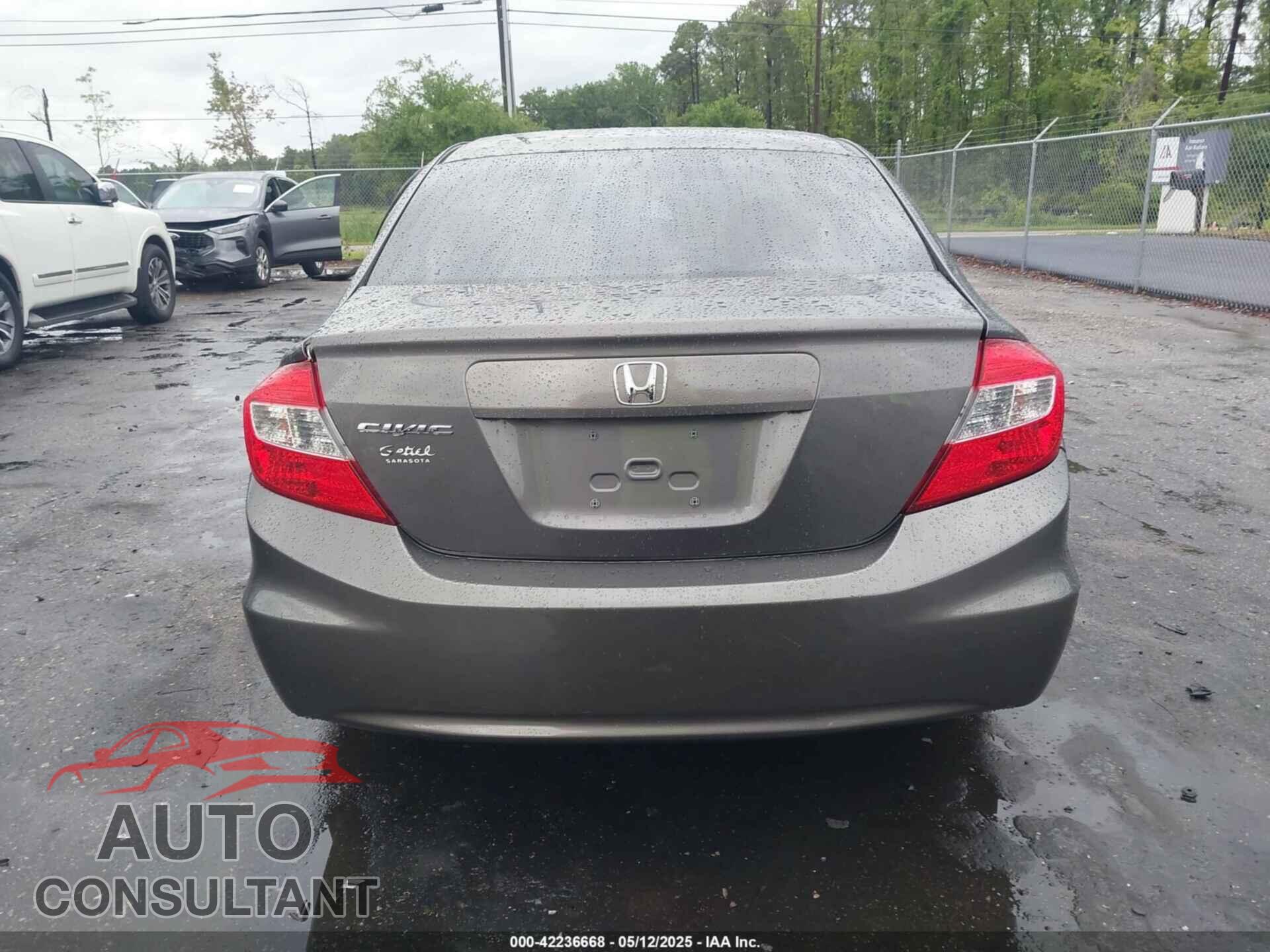 HONDA CIVIC 2012 - 19XFB2F59CE080316