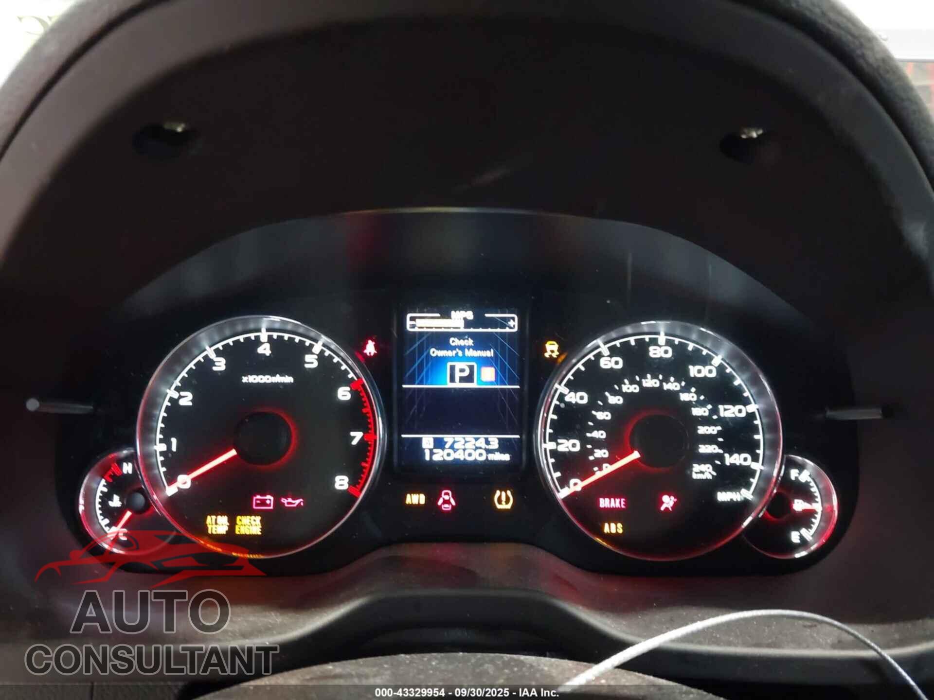 SUBARU OUTBACK 2014 - 4S4BRBLC4E3328670