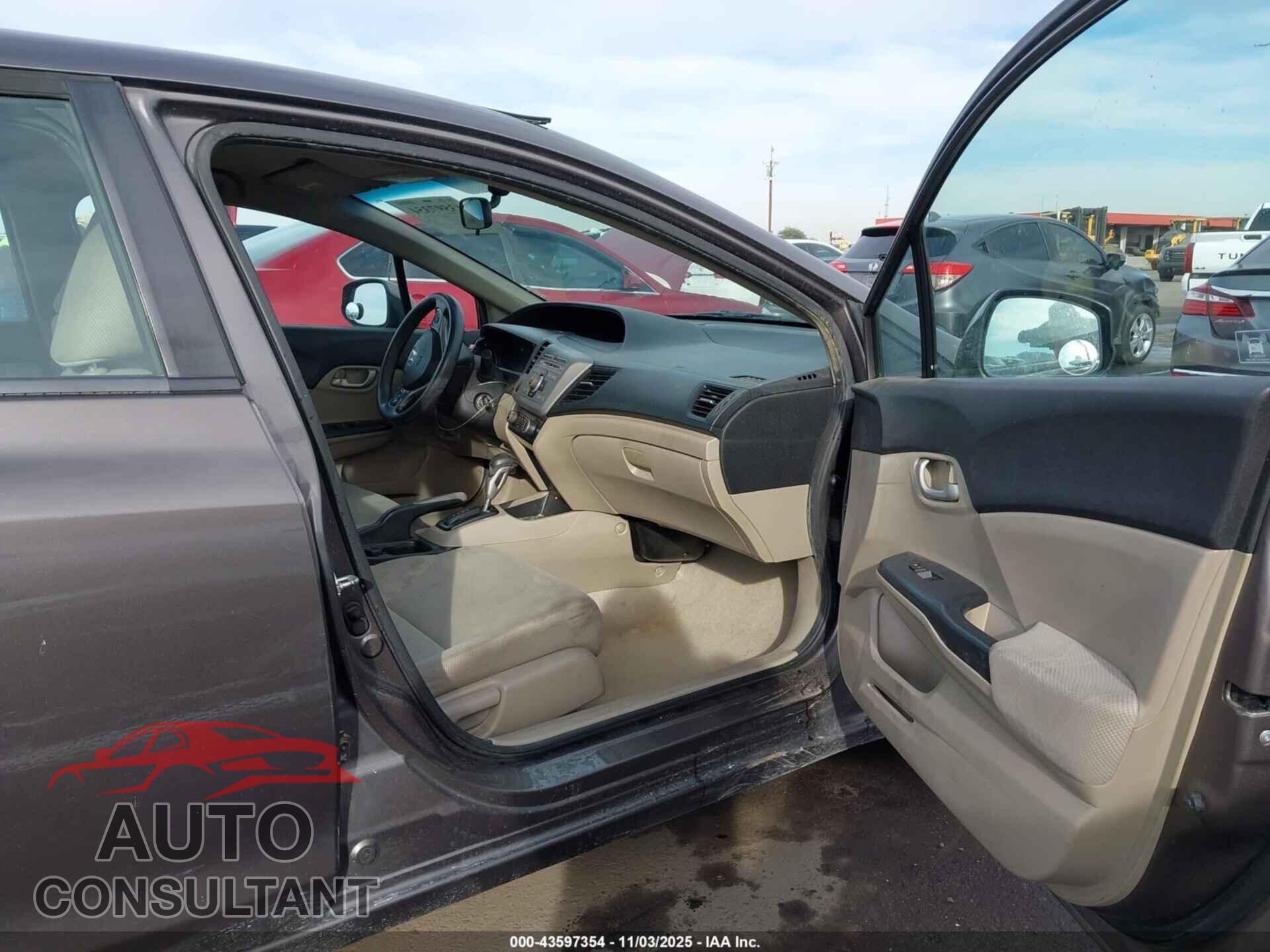 HONDA CIVIC 2012 - 19XFB2F52CE349871