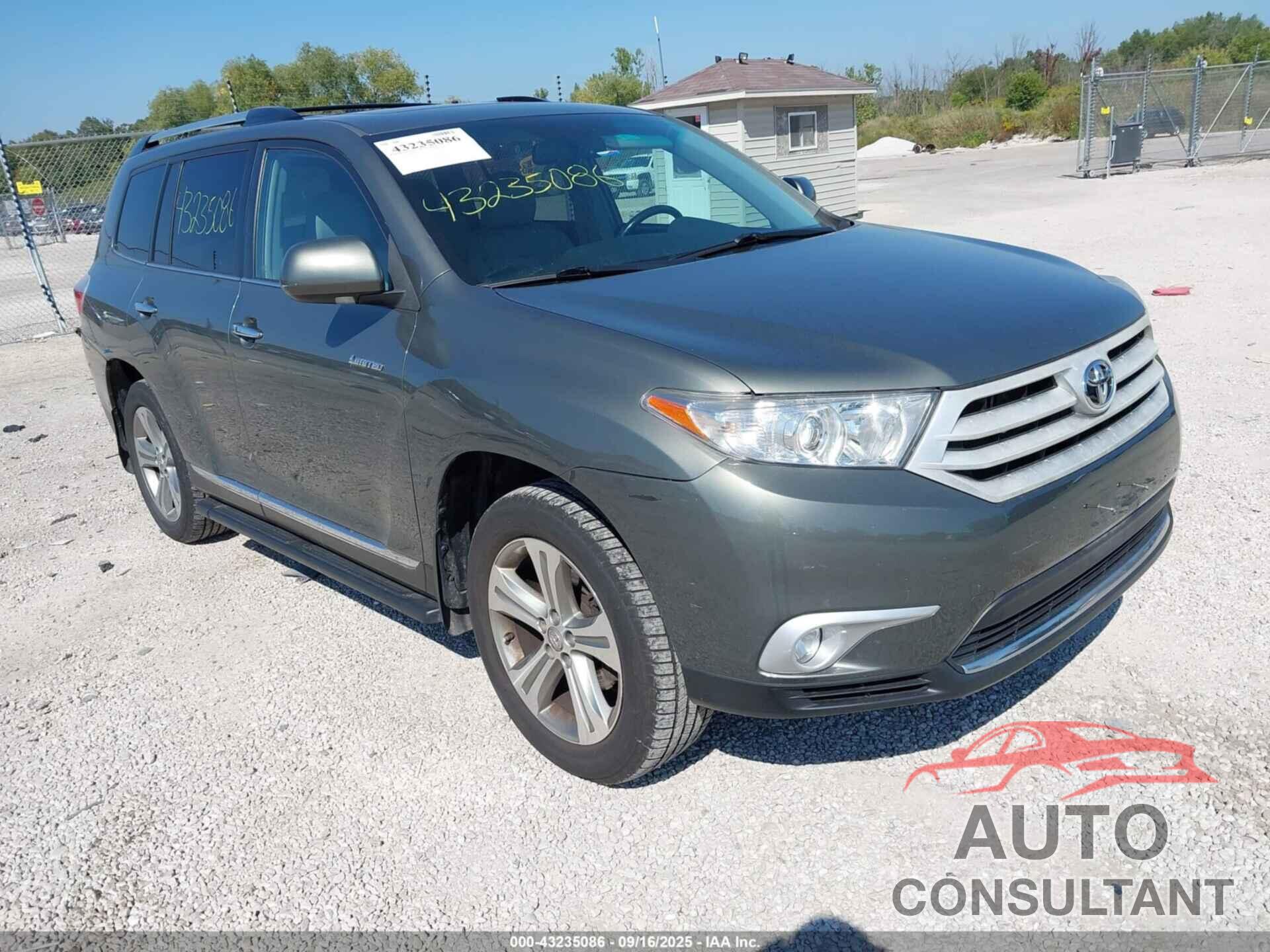 TOYOTA HIGHLANDER 2011 - 5TDDK3EH2BS059952
