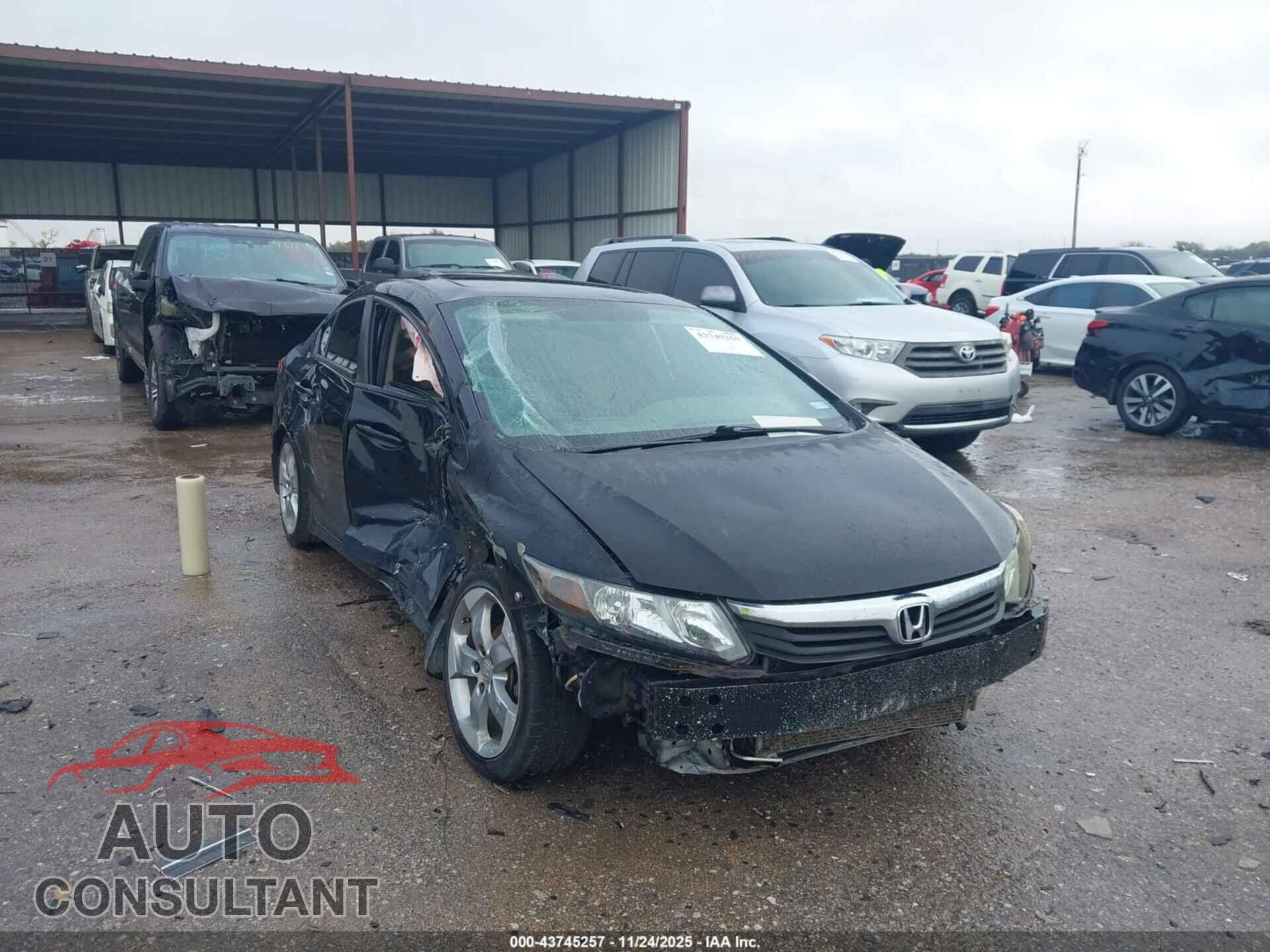 HONDA CIVIC 2012 - 19XFB2F85CE063295