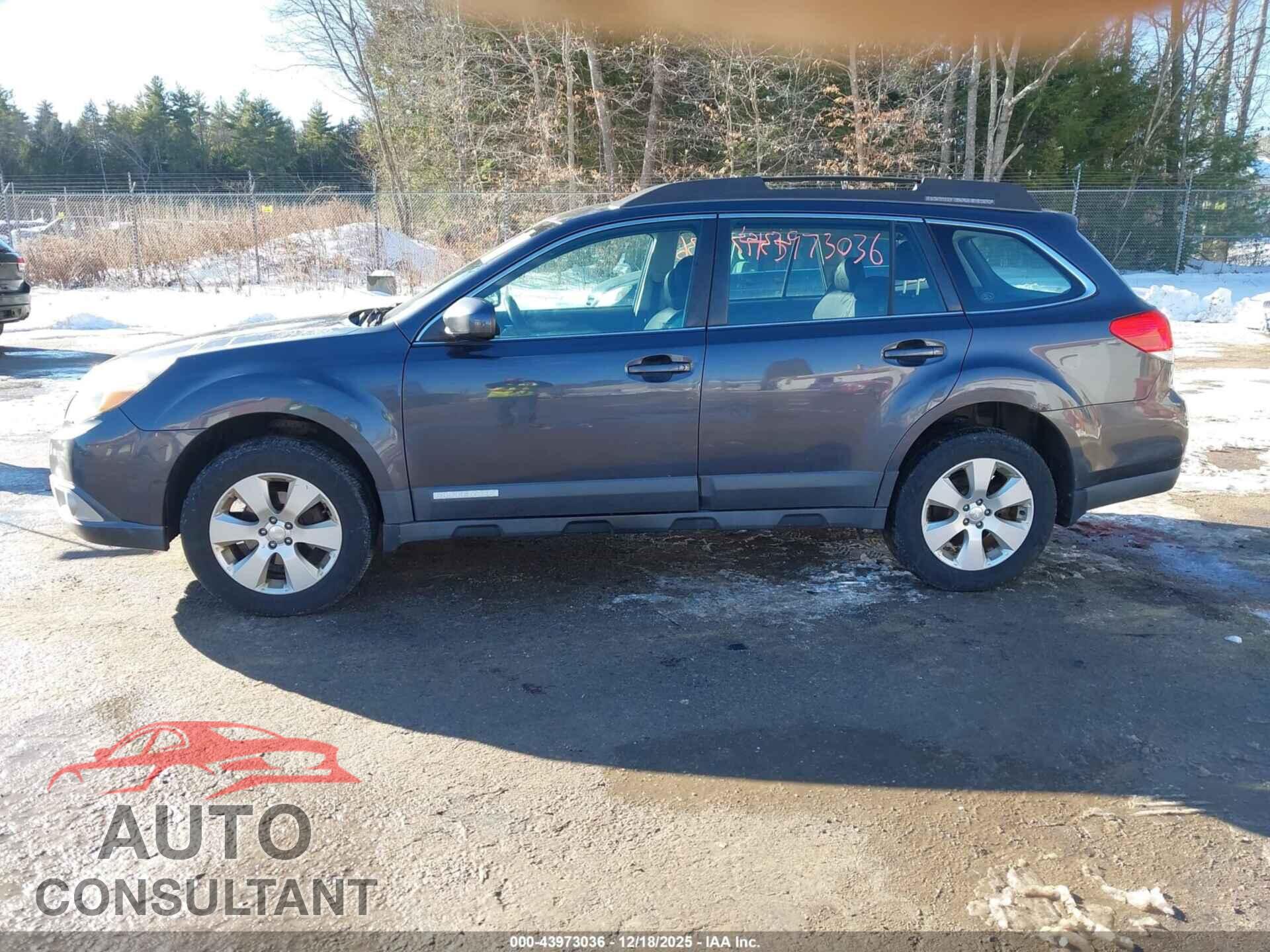 SUBARU OUTBACK 2012 - 4S4BRBAC7C3211357
