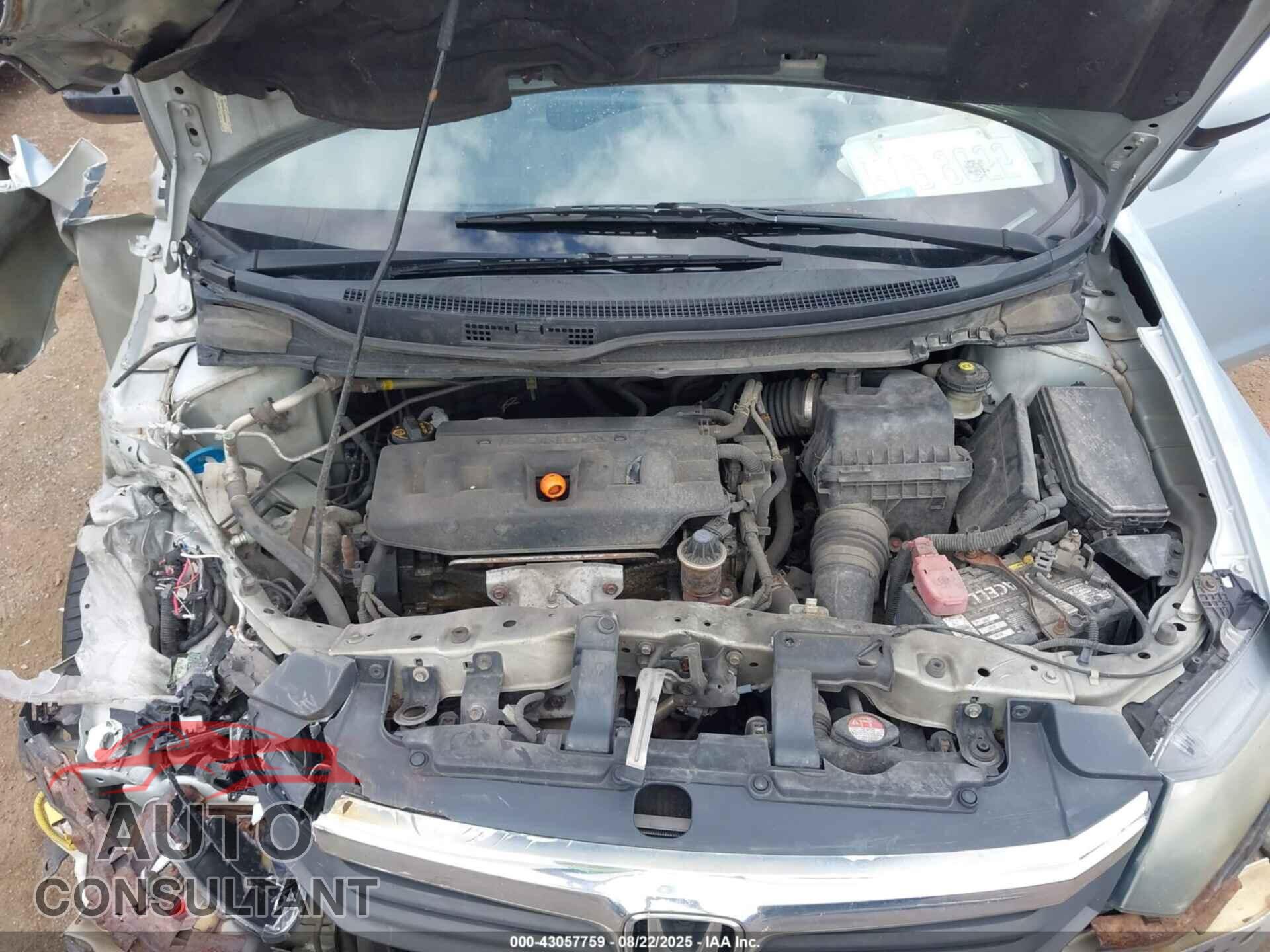 HONDA CIVIC 2012 - 19XFB2F81CE005359