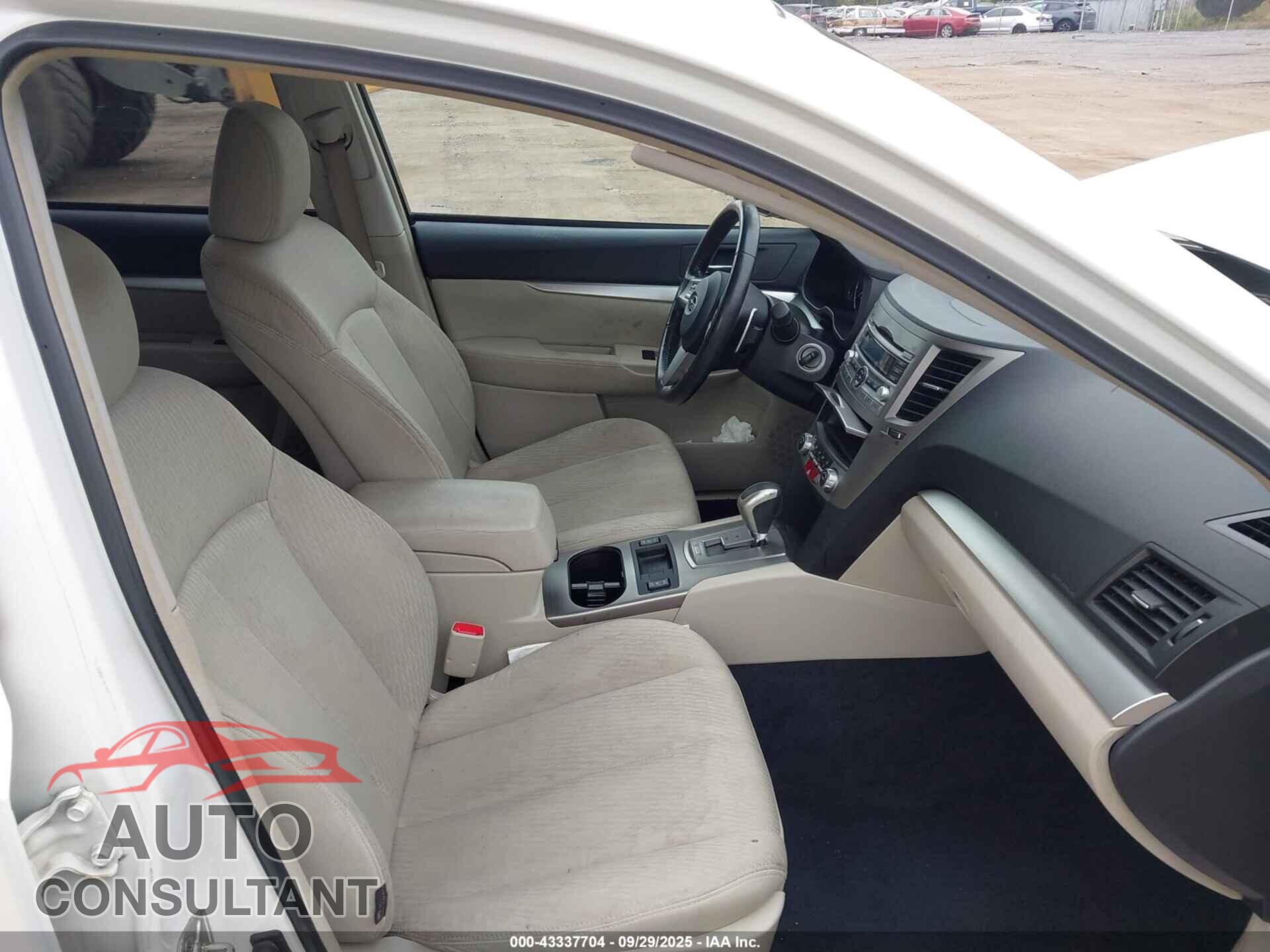 SUBARU OUTBACK 2011 - 4S4BRBCC4B3330866
