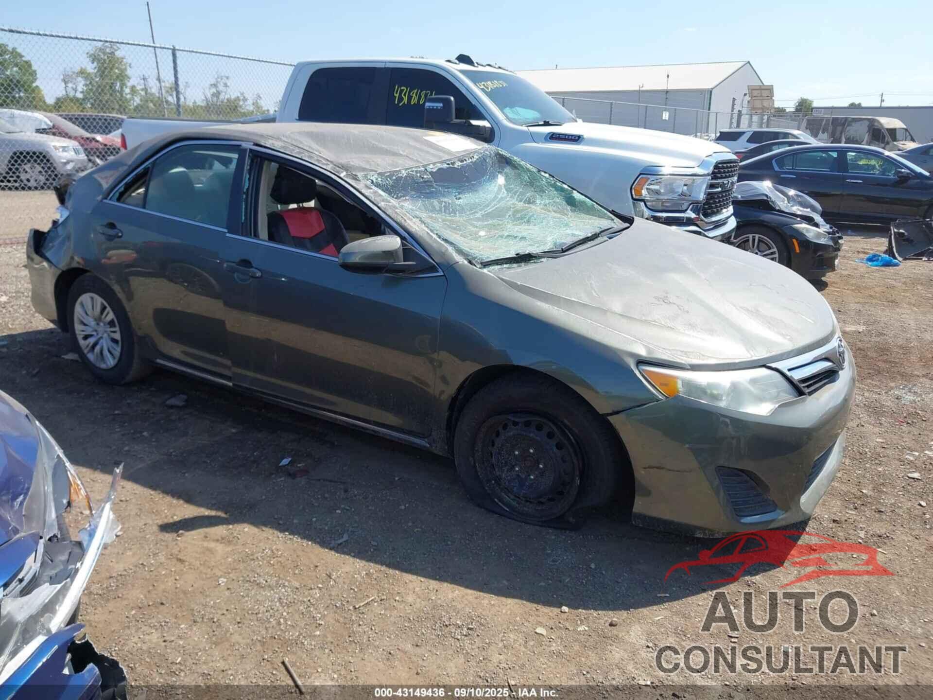 TOYOTA CAMRY 2013 - 4T4BF1FK2DR283538