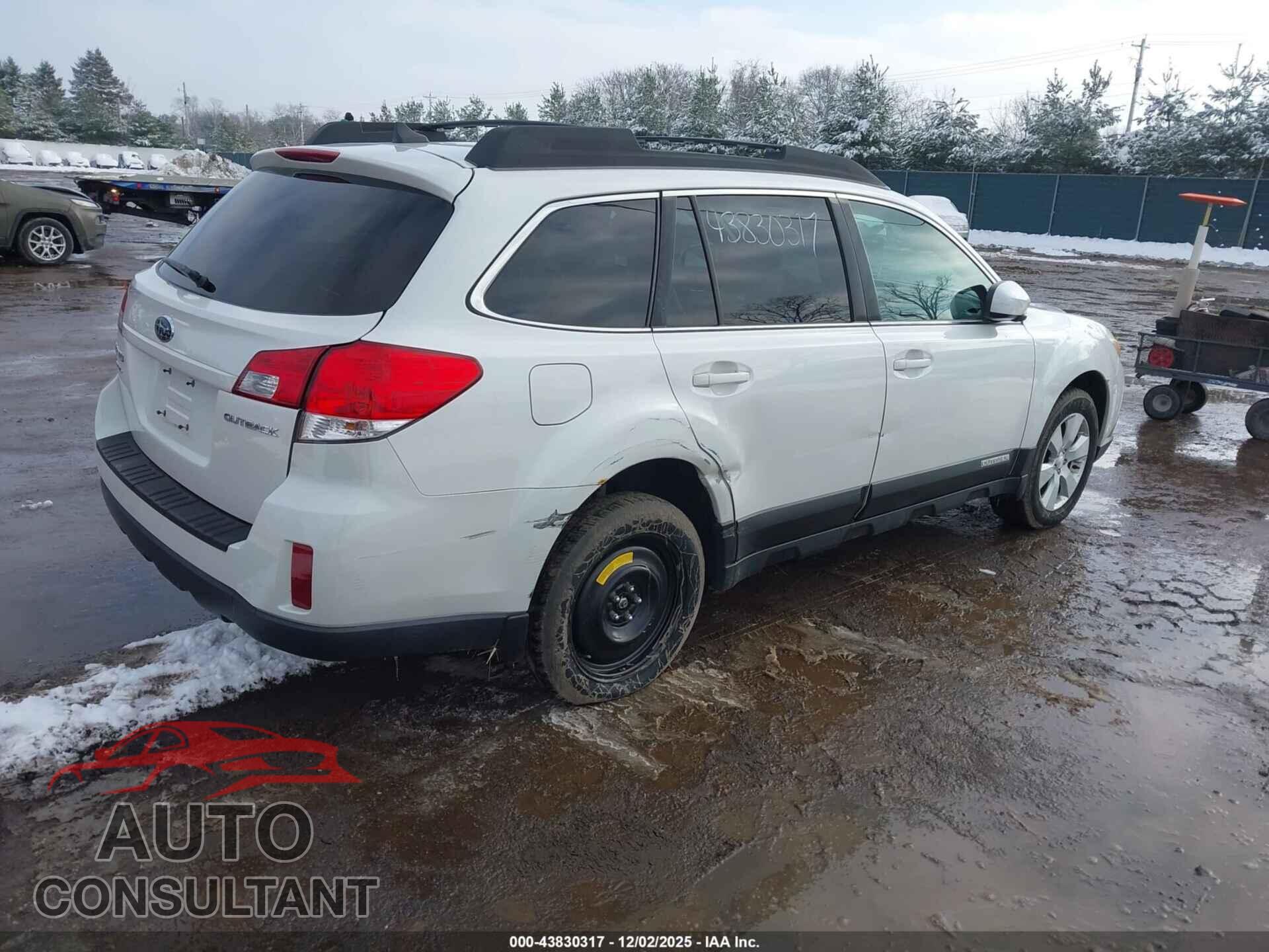 SUBARU OUTBACK 2011 - 4S4BRCKC8B3379558