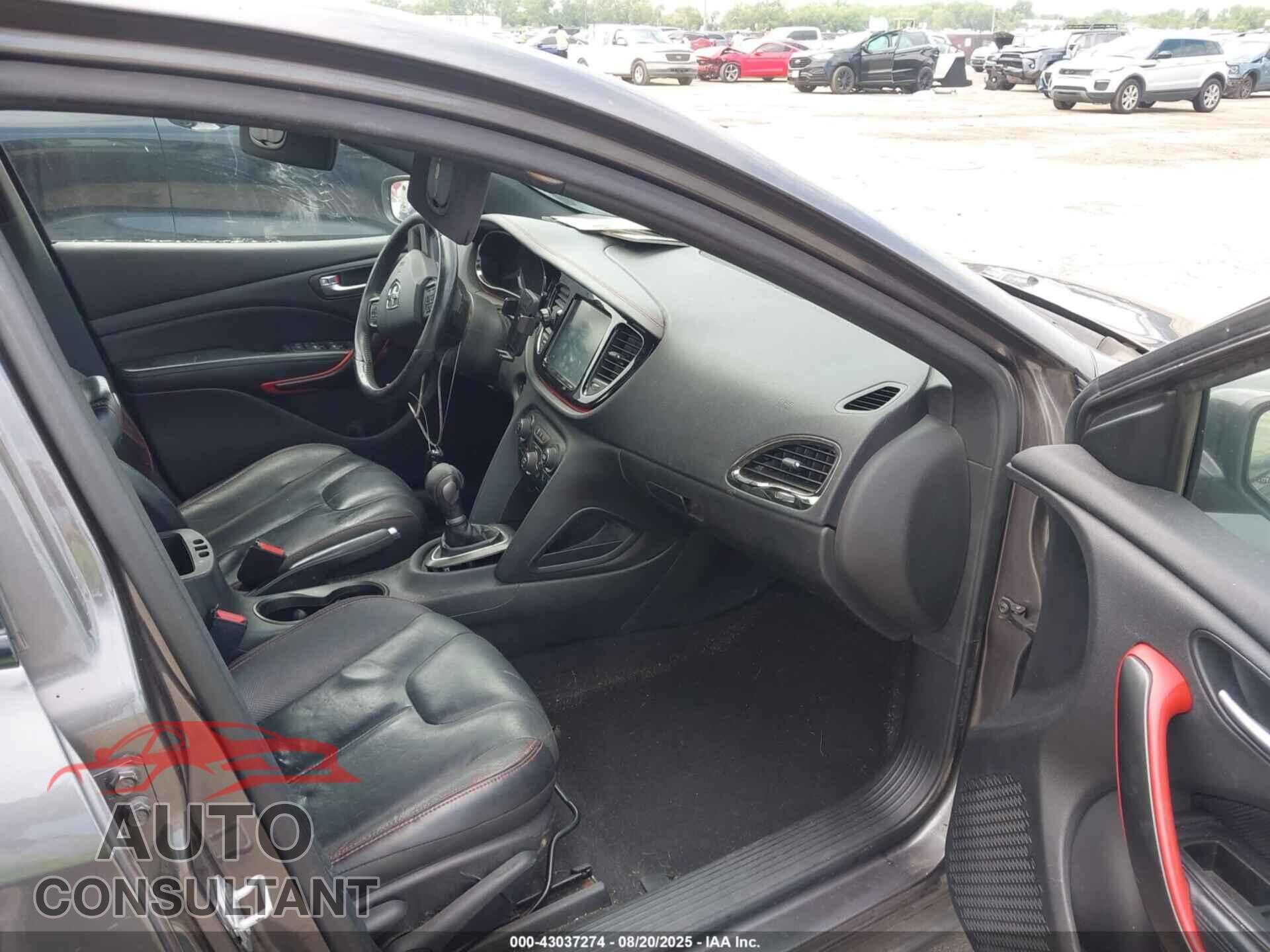 DODGE DART 2015 - 1C3CDFEBXFD181743