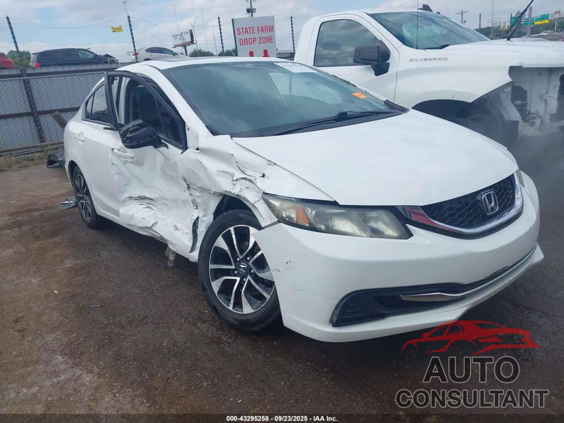 HONDA CIVIC 2013 - 19XFB2F89DE091151