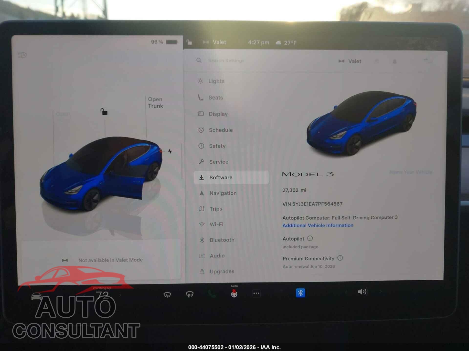 TESLA MODEL 3 2023 - 5YJ3E1EA7PF564567