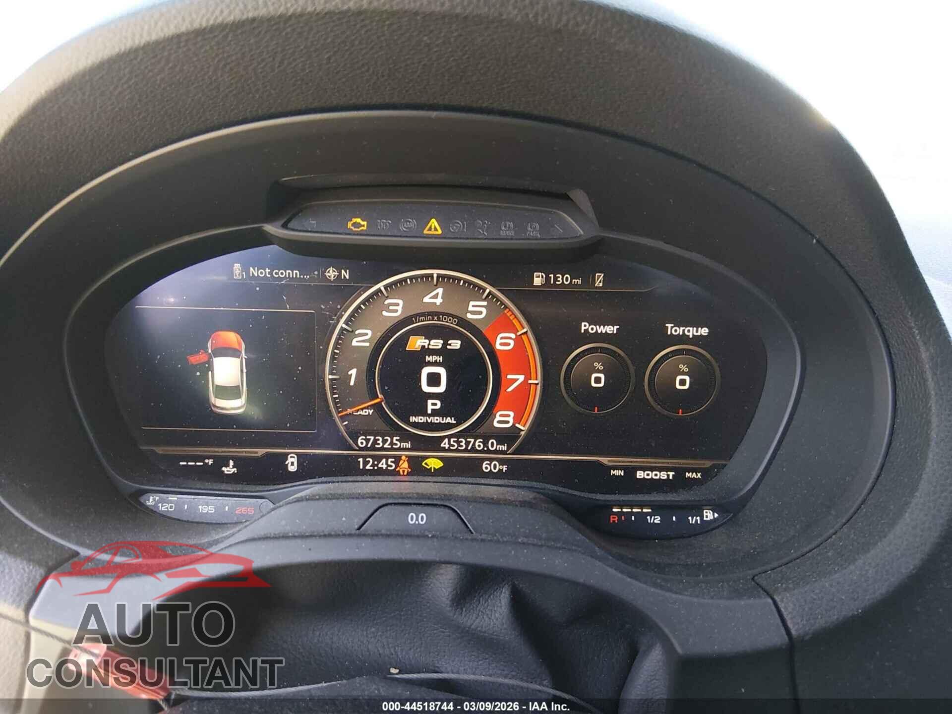 AUDI RS 3 2018 - WUABWGFF8J1900171