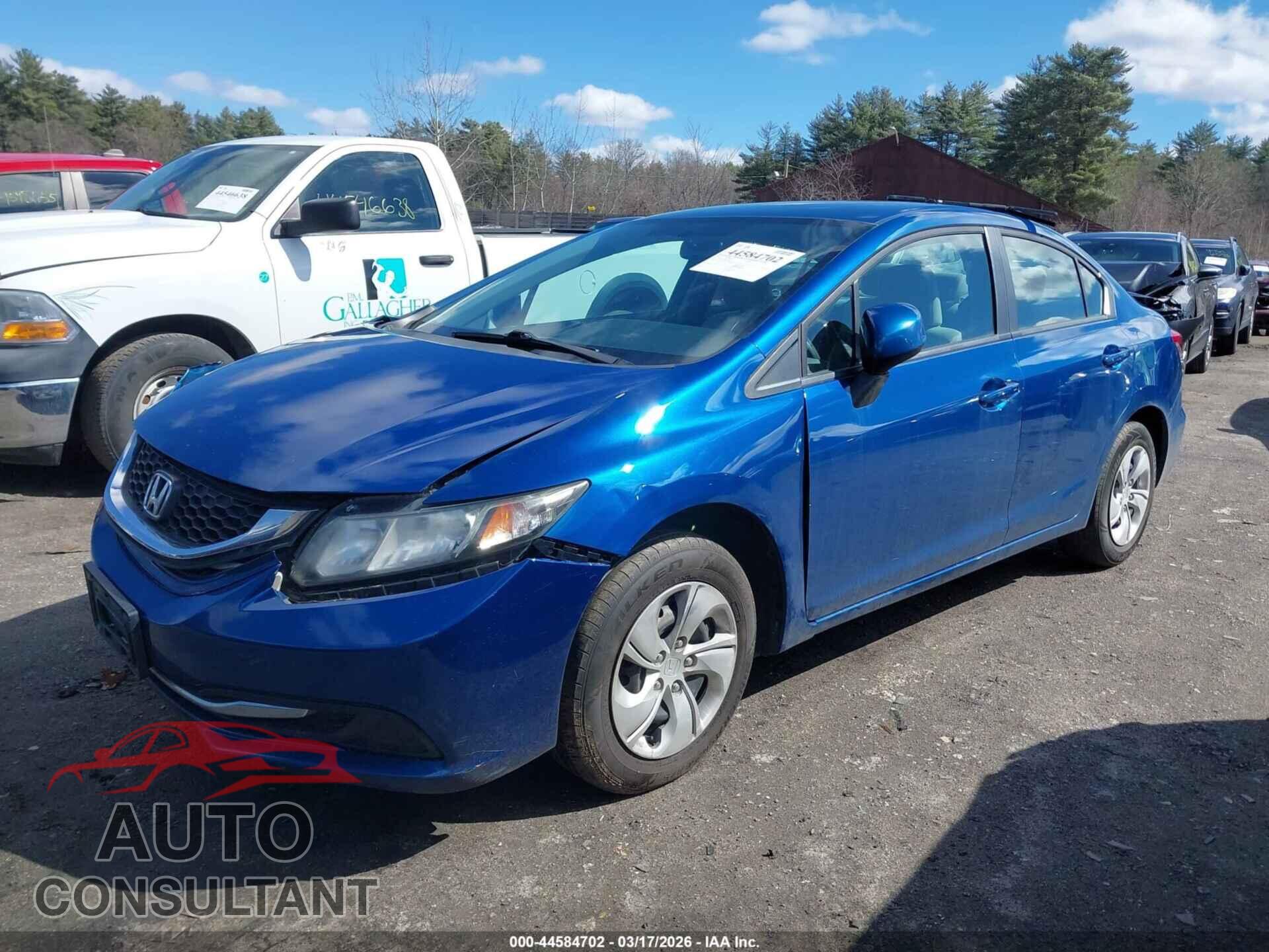HONDA CIVIC 2013 - 2HGFB2F54DH575014