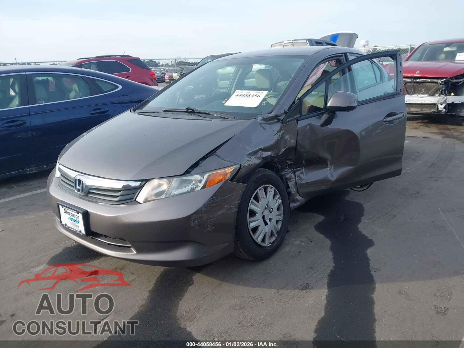 HONDA CIVIC 2012 - 19XFB2F53CE032908