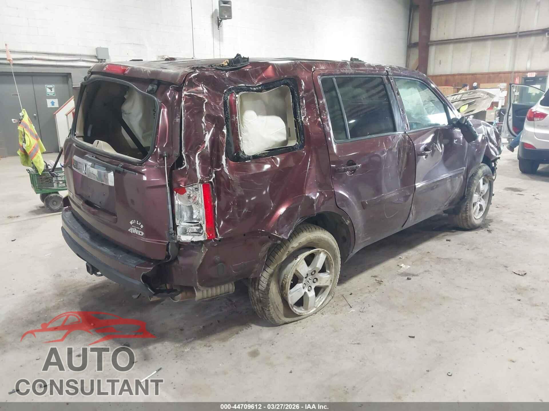 HONDA PILOT 2009 - 5FNYF48609B007286
