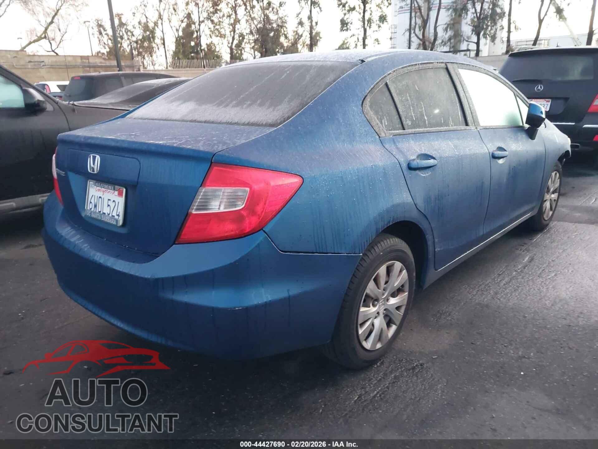 HONDA CIVIC 2012 - 19XFB2F52CE366007