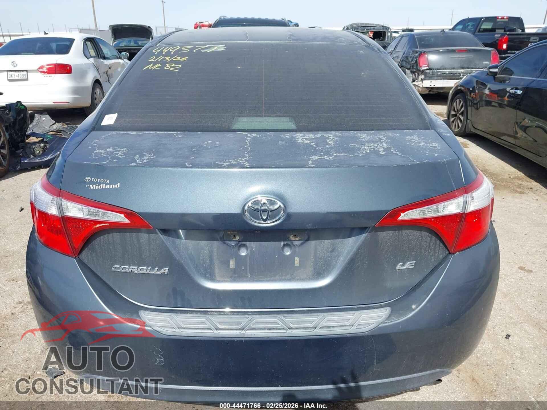 TOYOTA COROLLA 2015 - 5YFBURHE2FP359916
