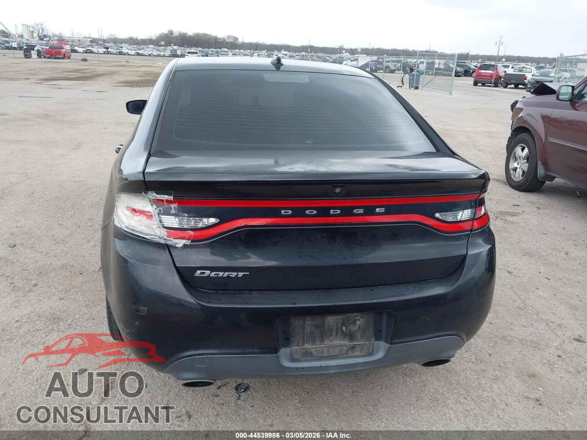 DODGE DART 2015 - 1C3CDFBB0FD187524