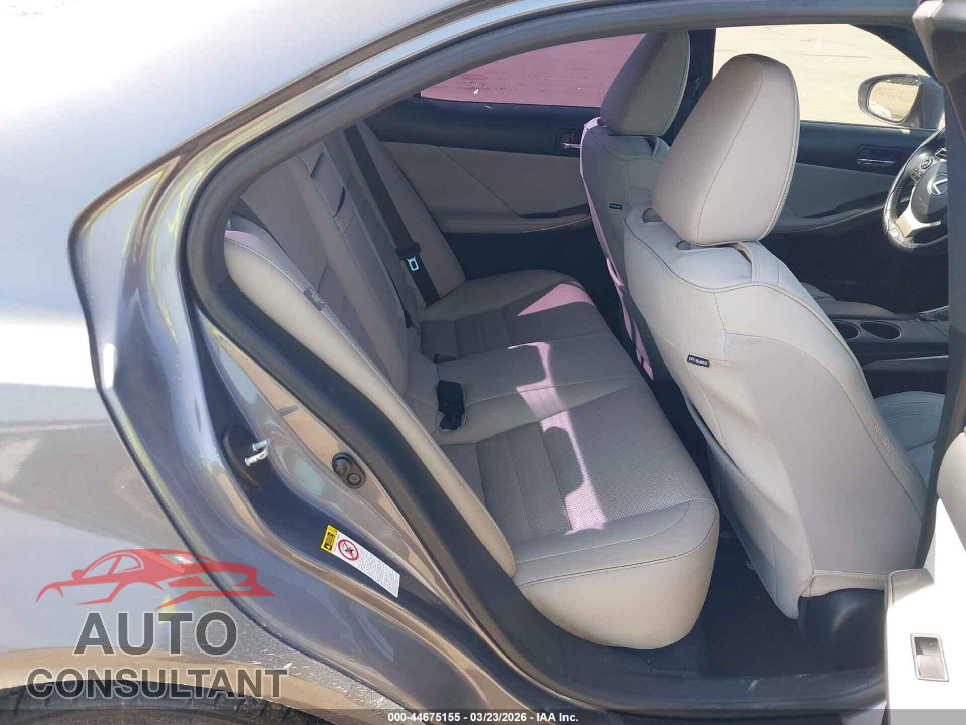 LEXUS IS 250 2015 - JTHBF1D23F5062012