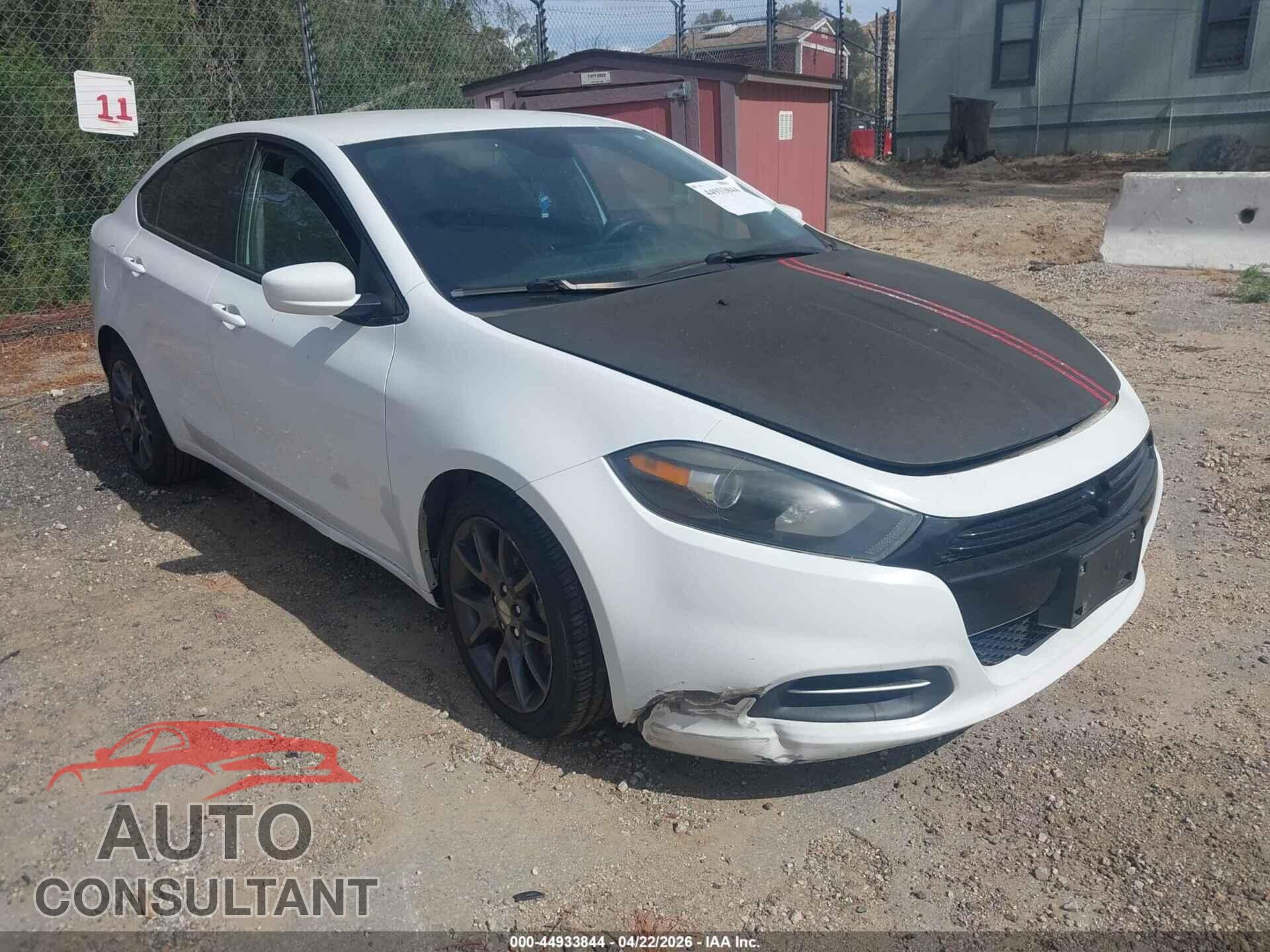DODGE DART 2016 - 1C3CDFAA5GD606249