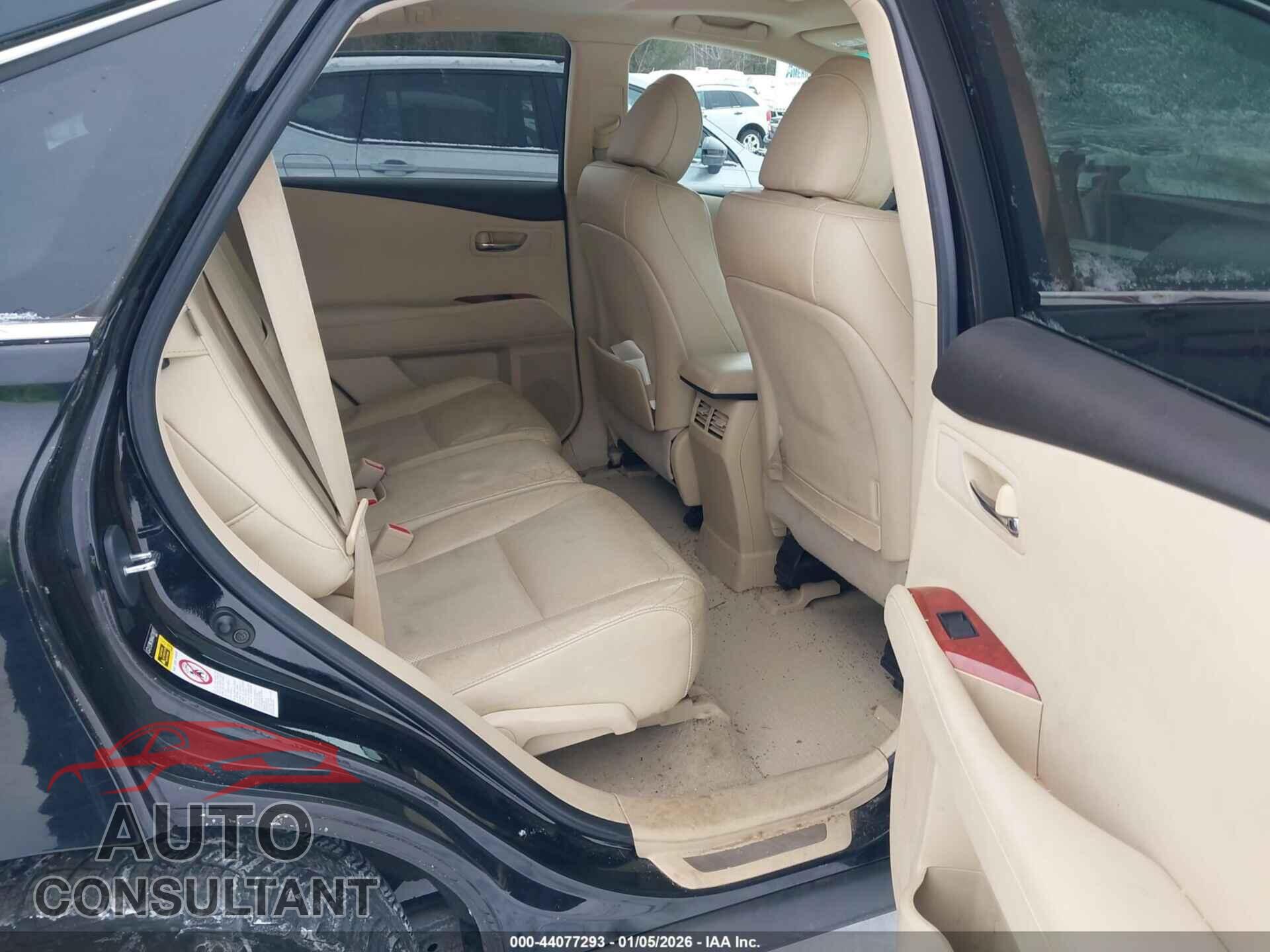 LEXUS RX 350 2010 - 2T2BK1BA4AC018017
