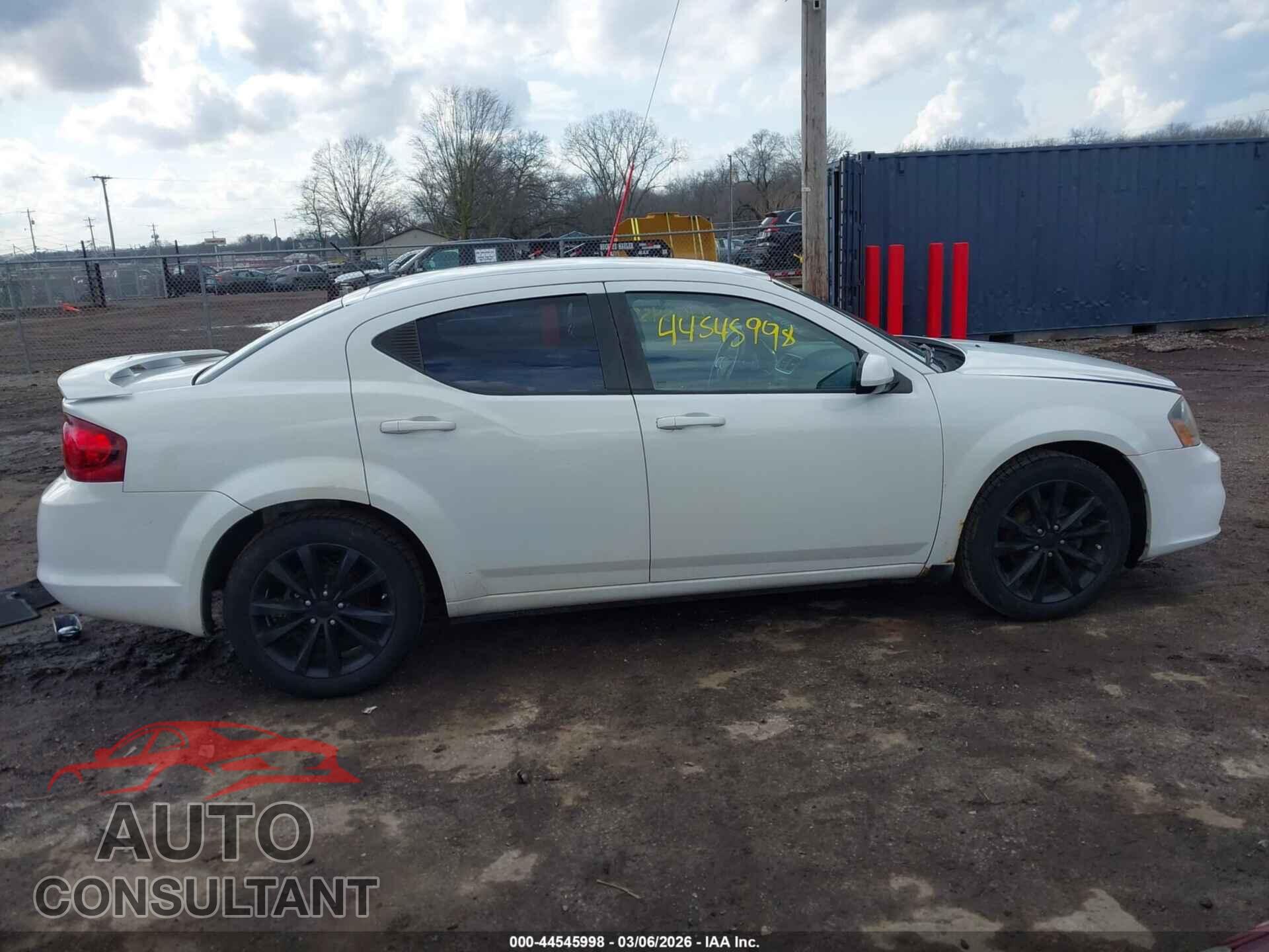 DODGE AVENGER 2013 - 1C3CDZCB3DN655088