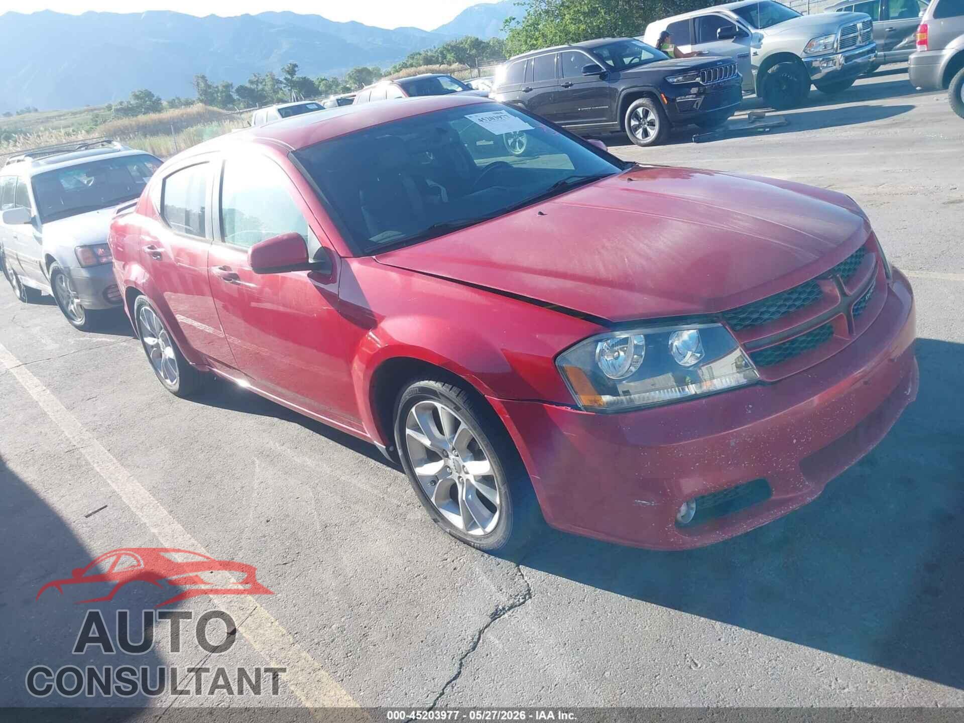DODGE AVENGER 2013 - 1C3CDZBG1DN683050