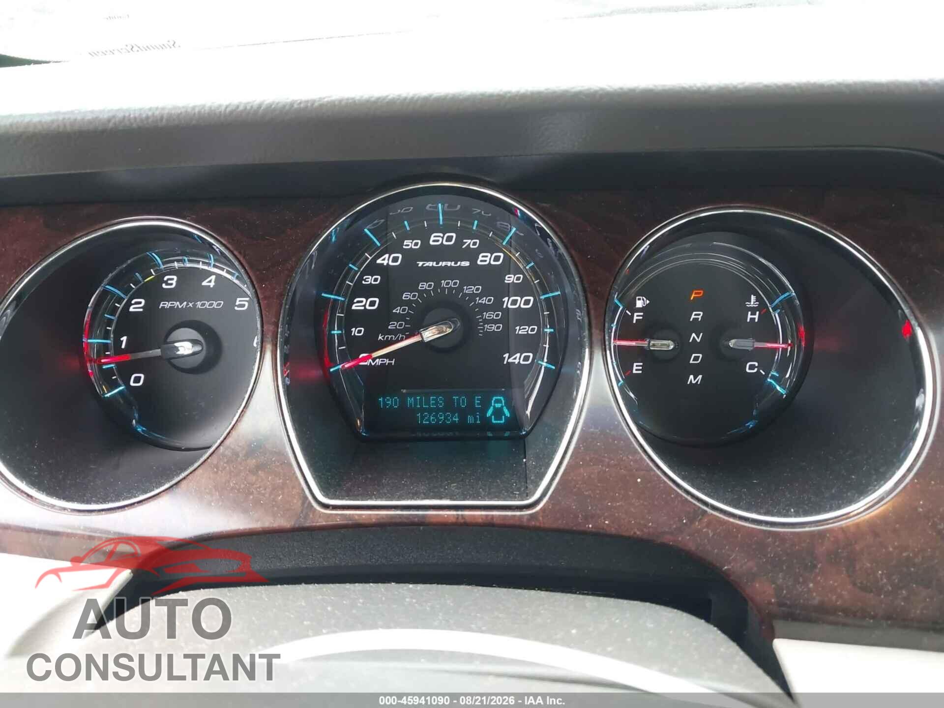FORD TAURUS 2012 - 1FAHP2EW7CG142032