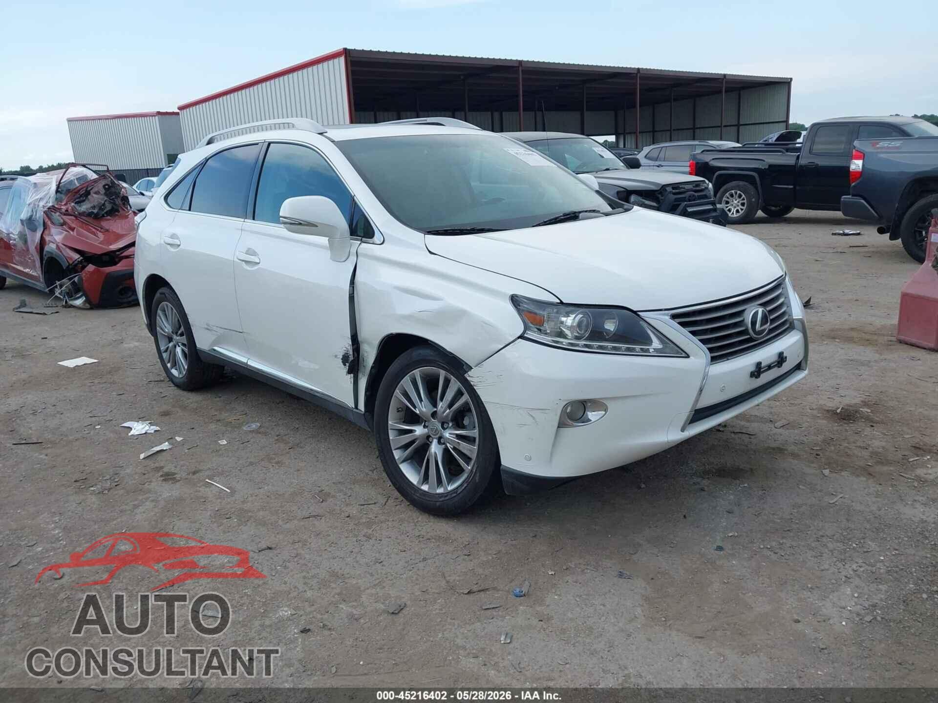 LEXUS RX 350 2013 - 2T2ZK1BA5DC122986