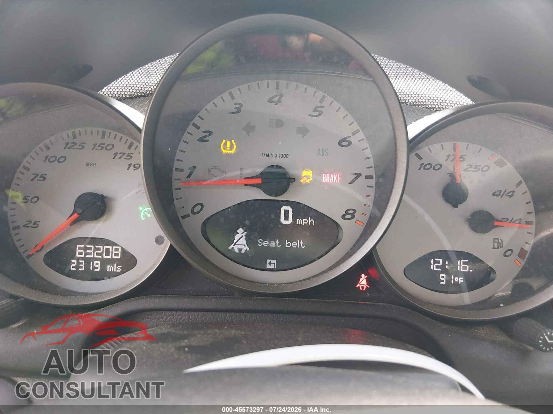 PORSCHE BOXSTER 2012 - WP0CB2A81CS730211