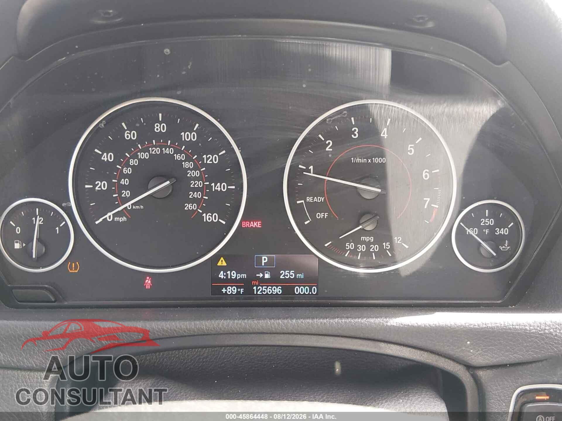 BMW 328I 2016 - WBA8E9G59GNU28640
