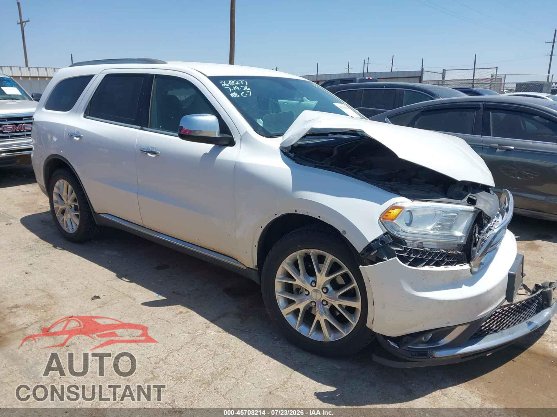 DODGE DURANGO 2017 - 1C4RDHAG7HC709279