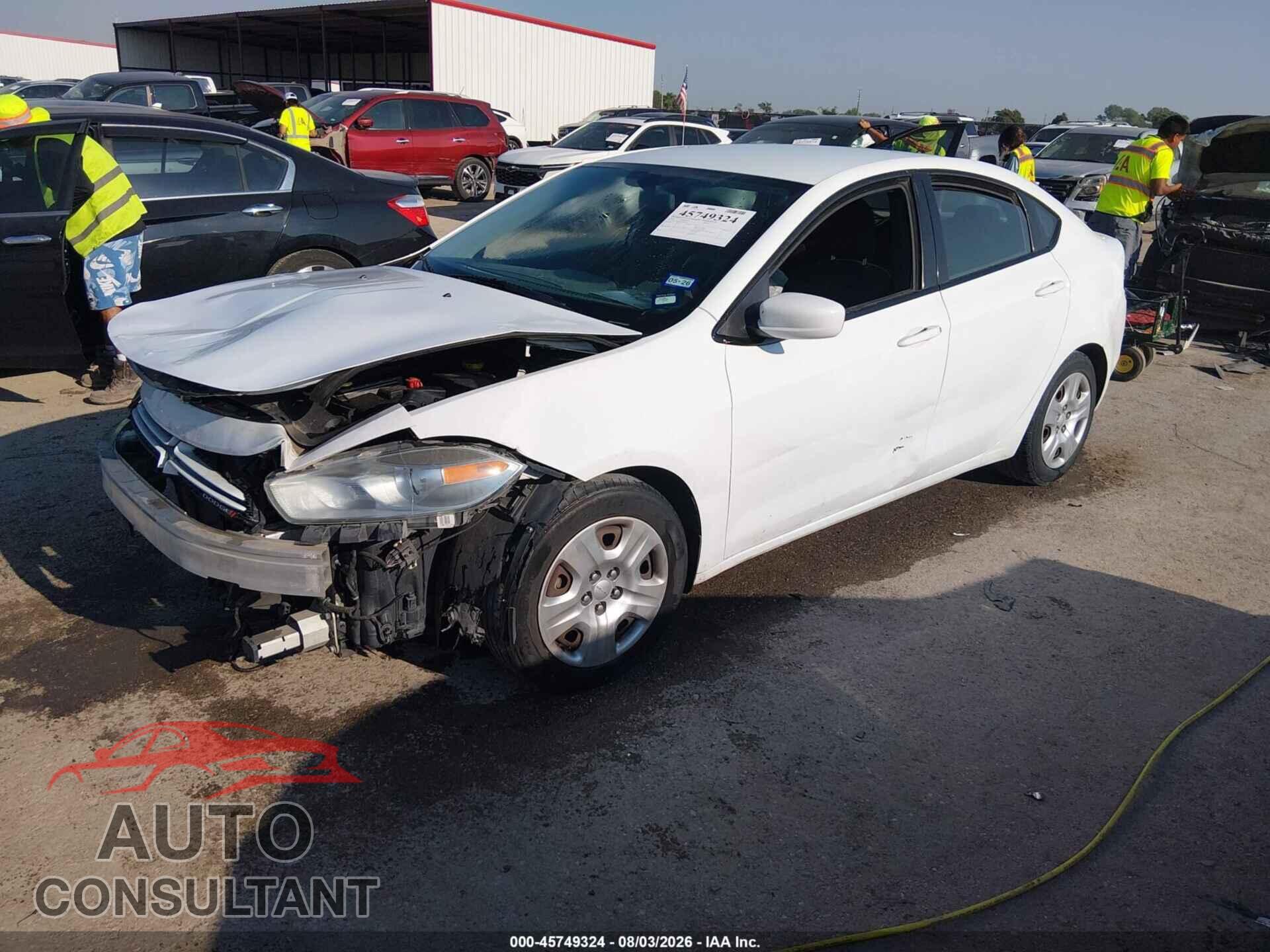 DODGE DART 2014 - 1C3CDFAA0ED702612