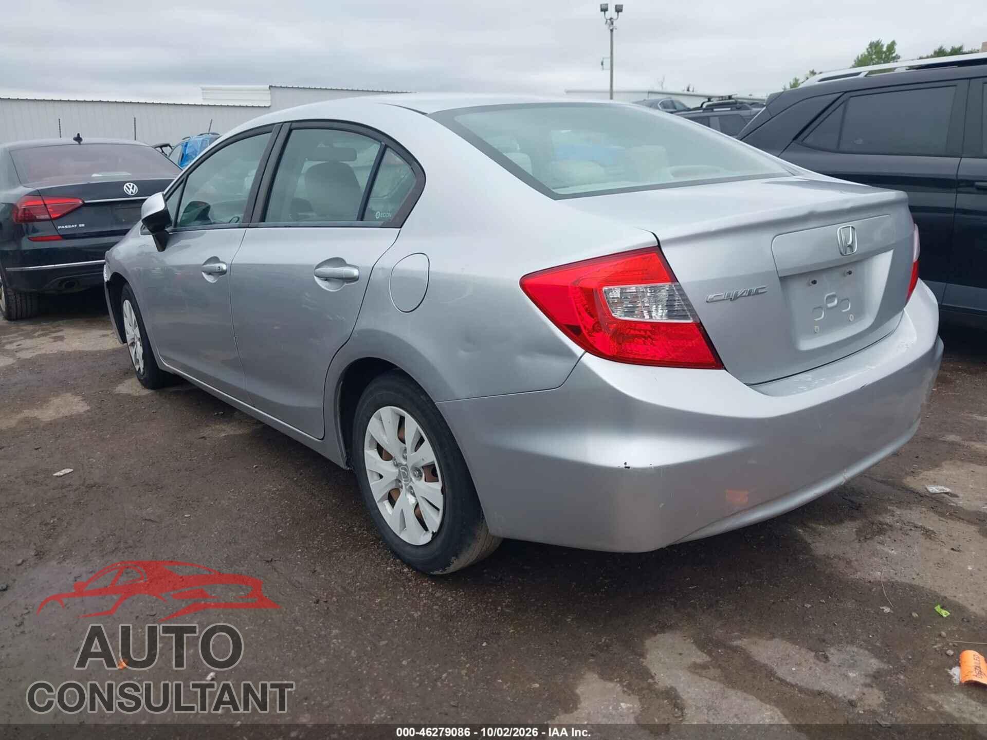 HONDA CIVIC 2012 - 19XFB2F51CE049660