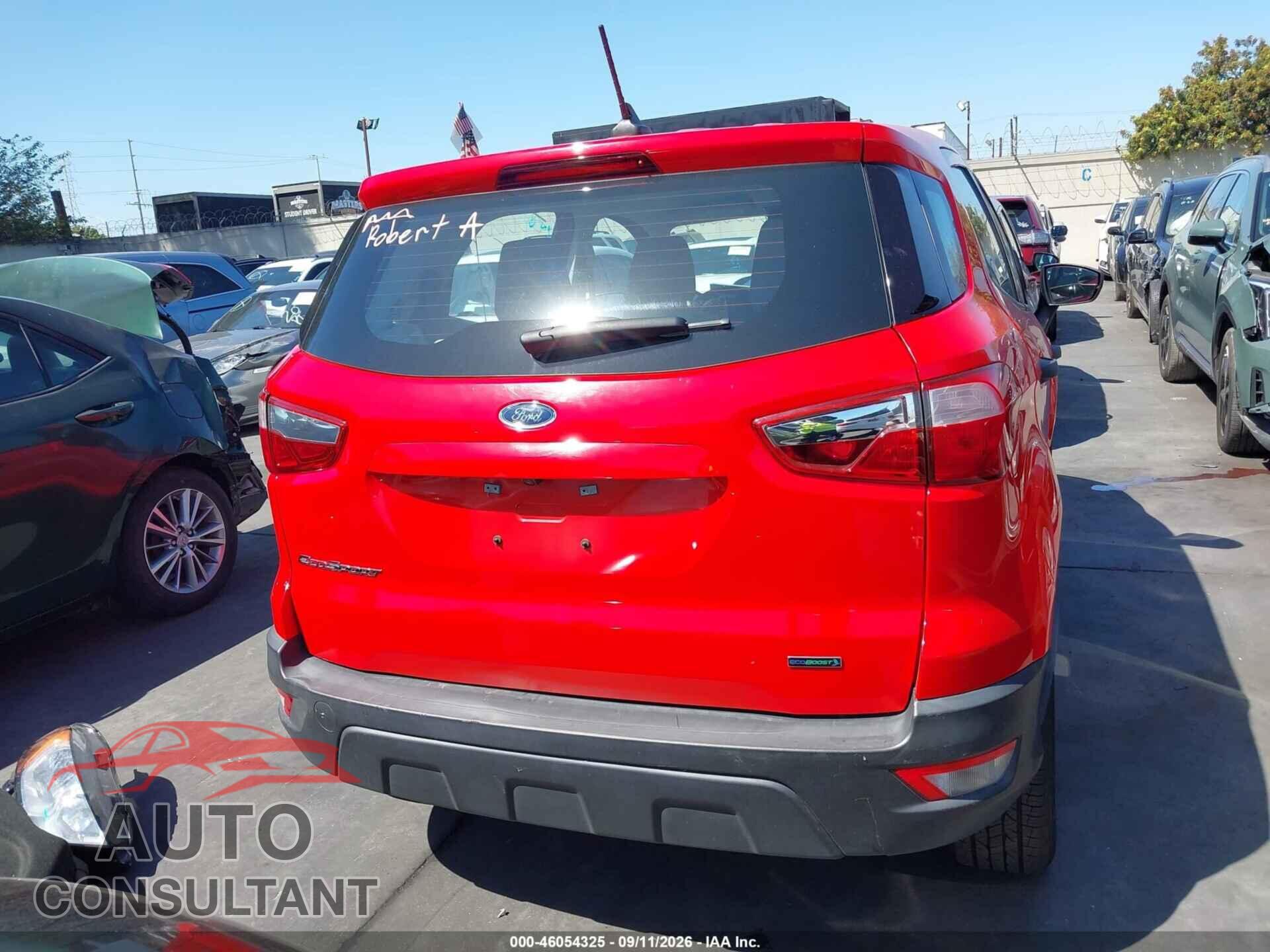 FORD ECOSPORT 2020 - MAJ3S2FE0LC378480